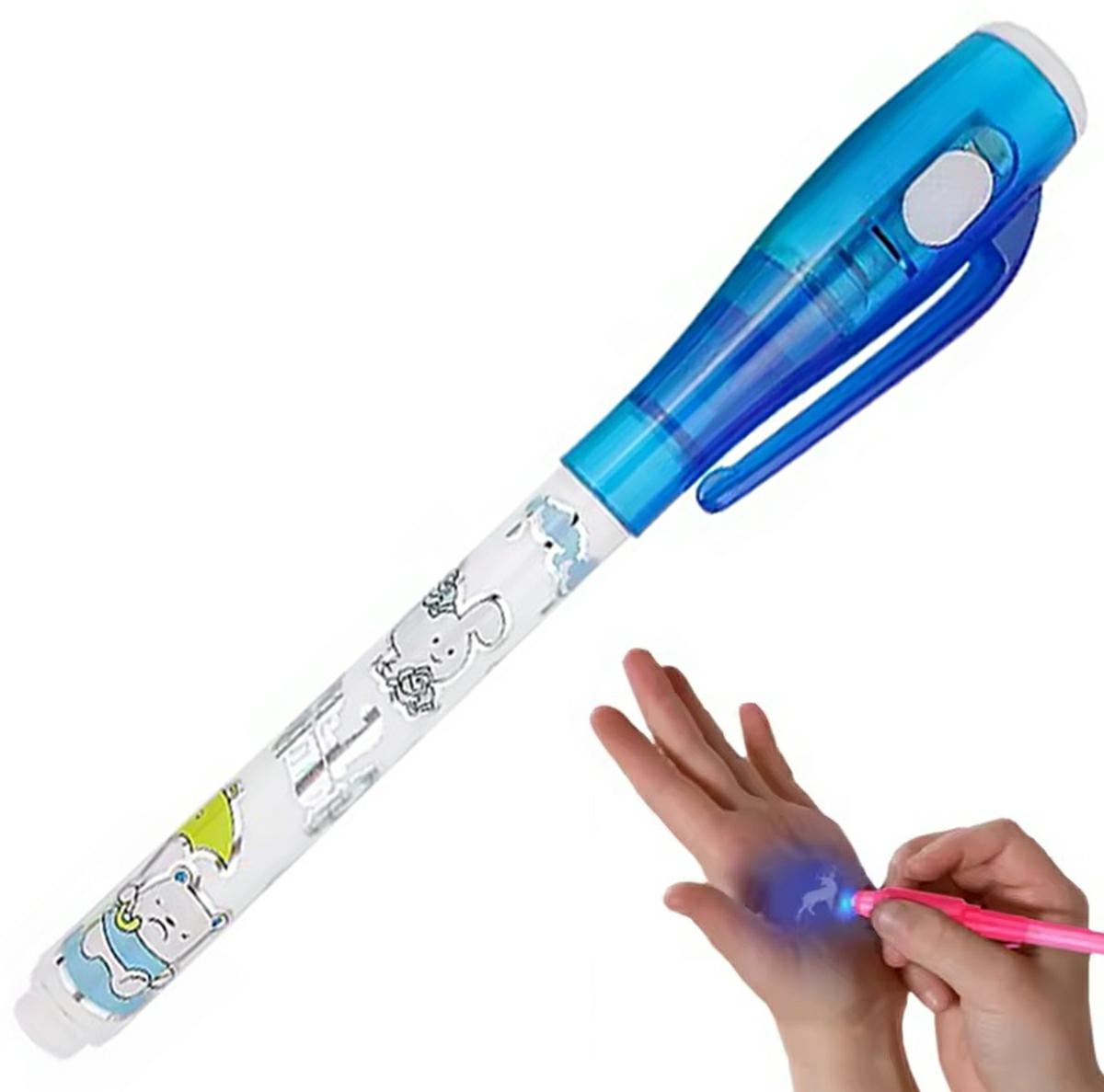 Šnipinėjimo rašiklis su uv led lempute, 13 cm