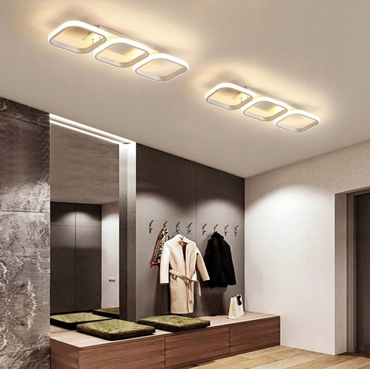 Lubinis led šviestuvas, 33w, baltas