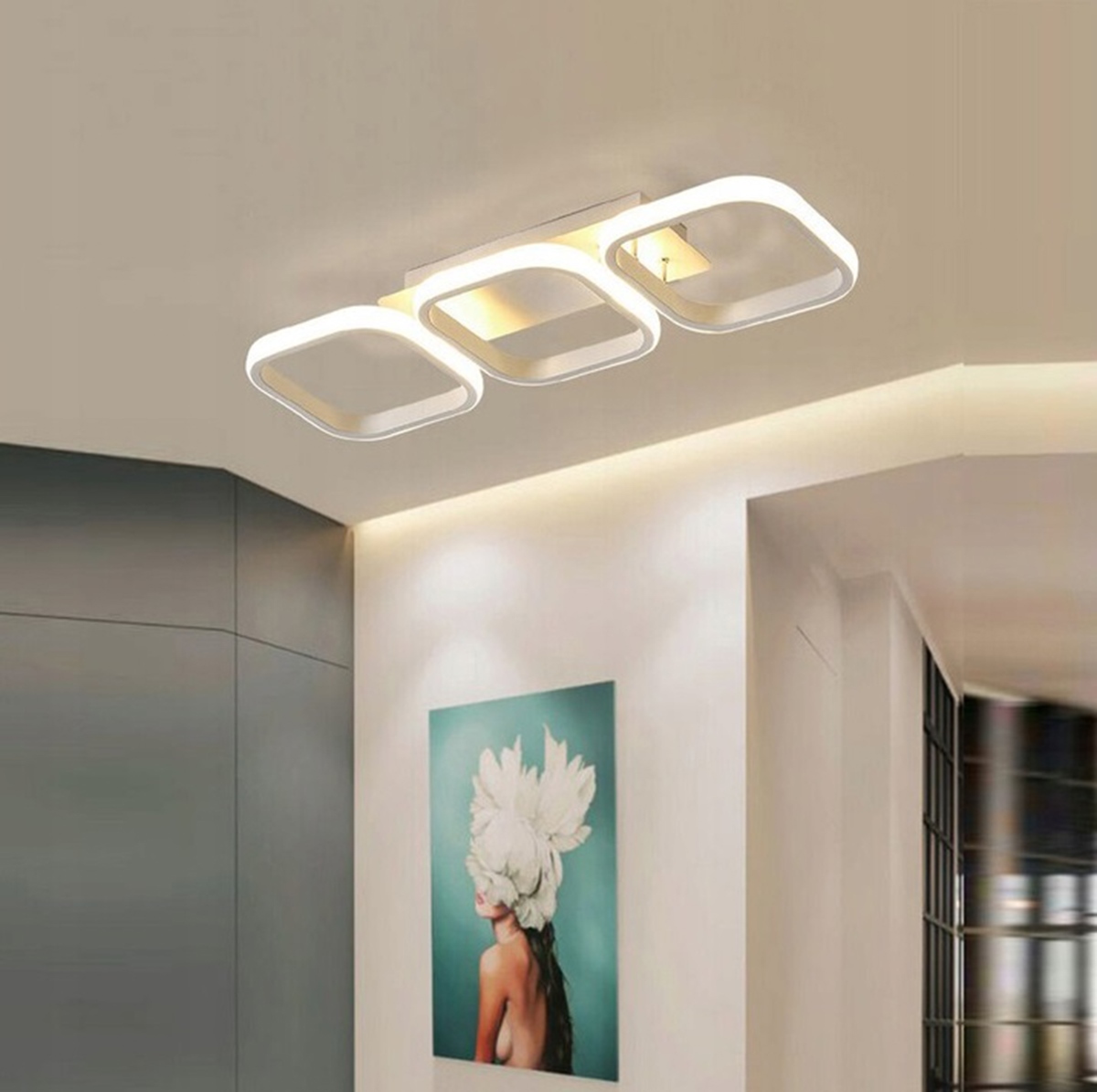Lubinis led šviestuvas, 33w, baltas