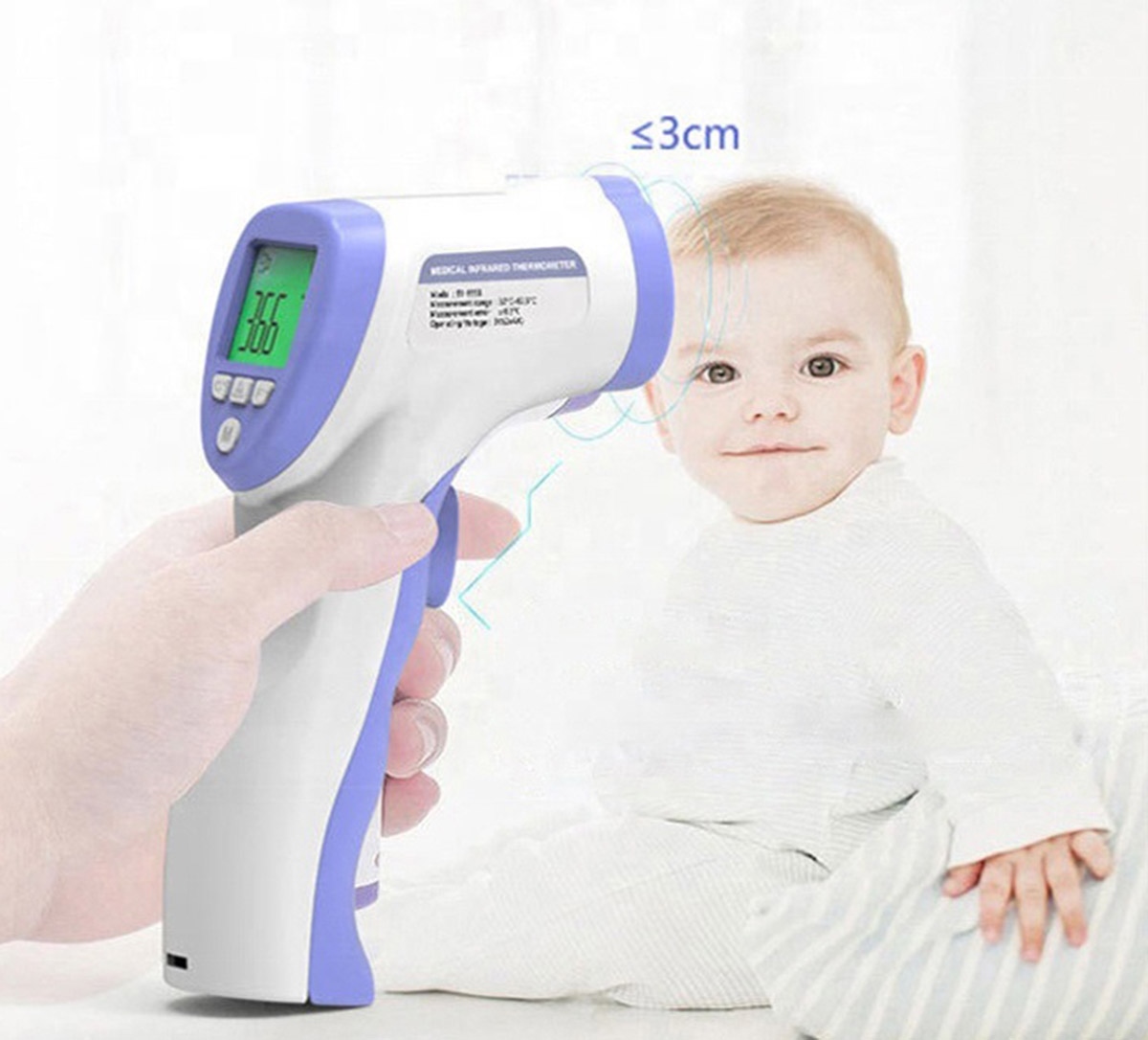 Bekontaktis infraraudonųjų spindulių termometras ag458e 2
