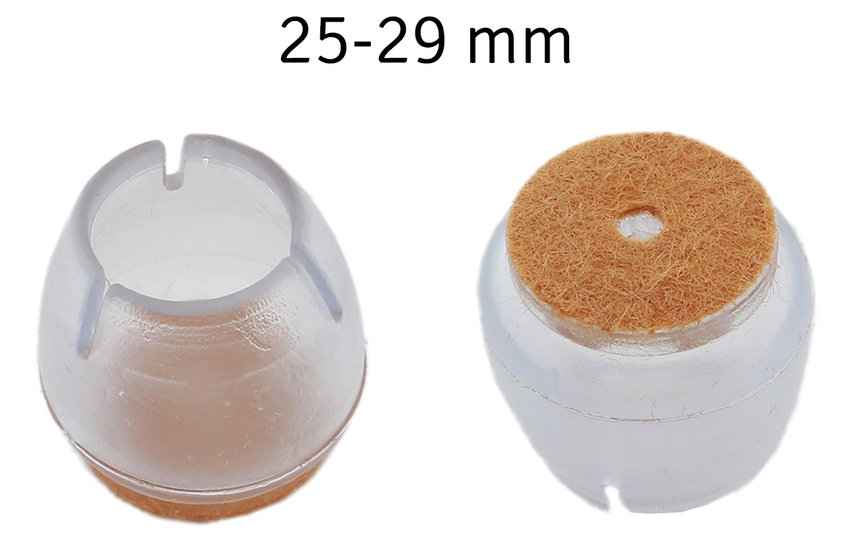 Baldų kojų silikoniniai padėkliukai, 16 vnt., 25-29 mm