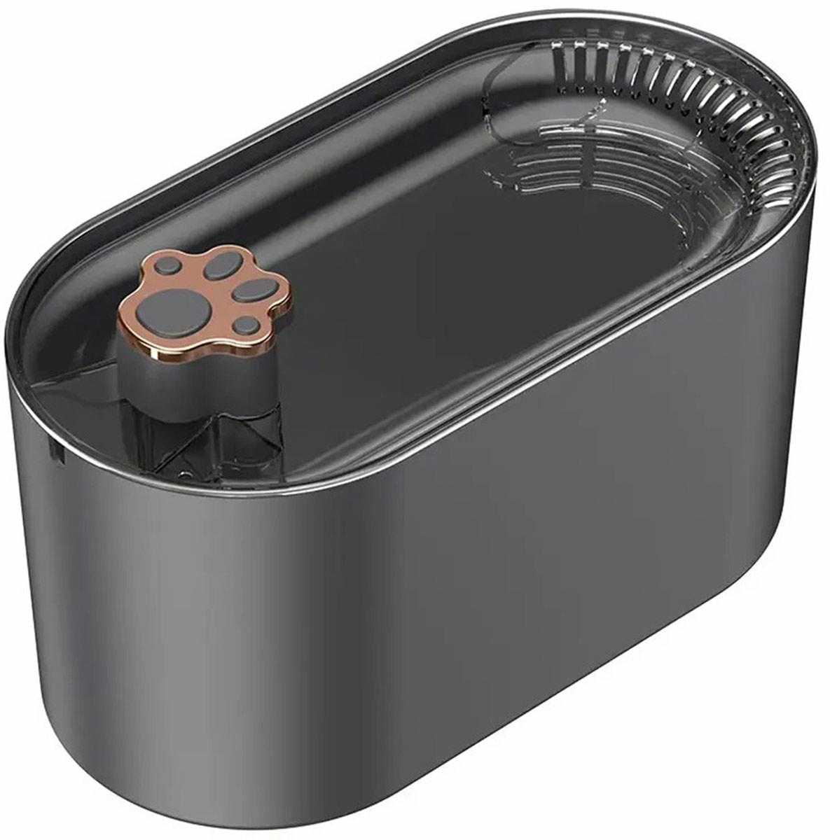 Automatinis gyvūnų dubenėlis, 3l tamsiai pilkas