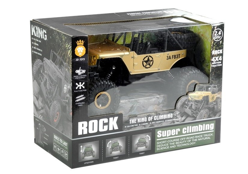 Visureigis Jeep Twist 4X4 Su Nuotolinio Valdymo Pultu, Aukso Spalvos