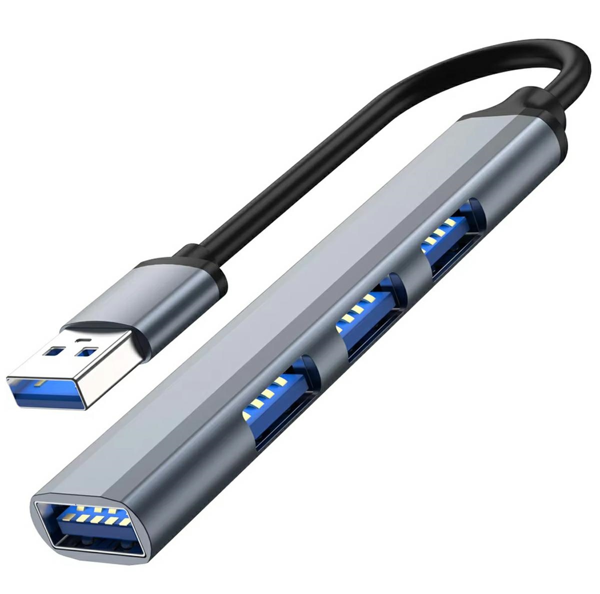Usb šakotuvas ak340, 4 portai (1x usb 3.0, 3x usb 2.0)