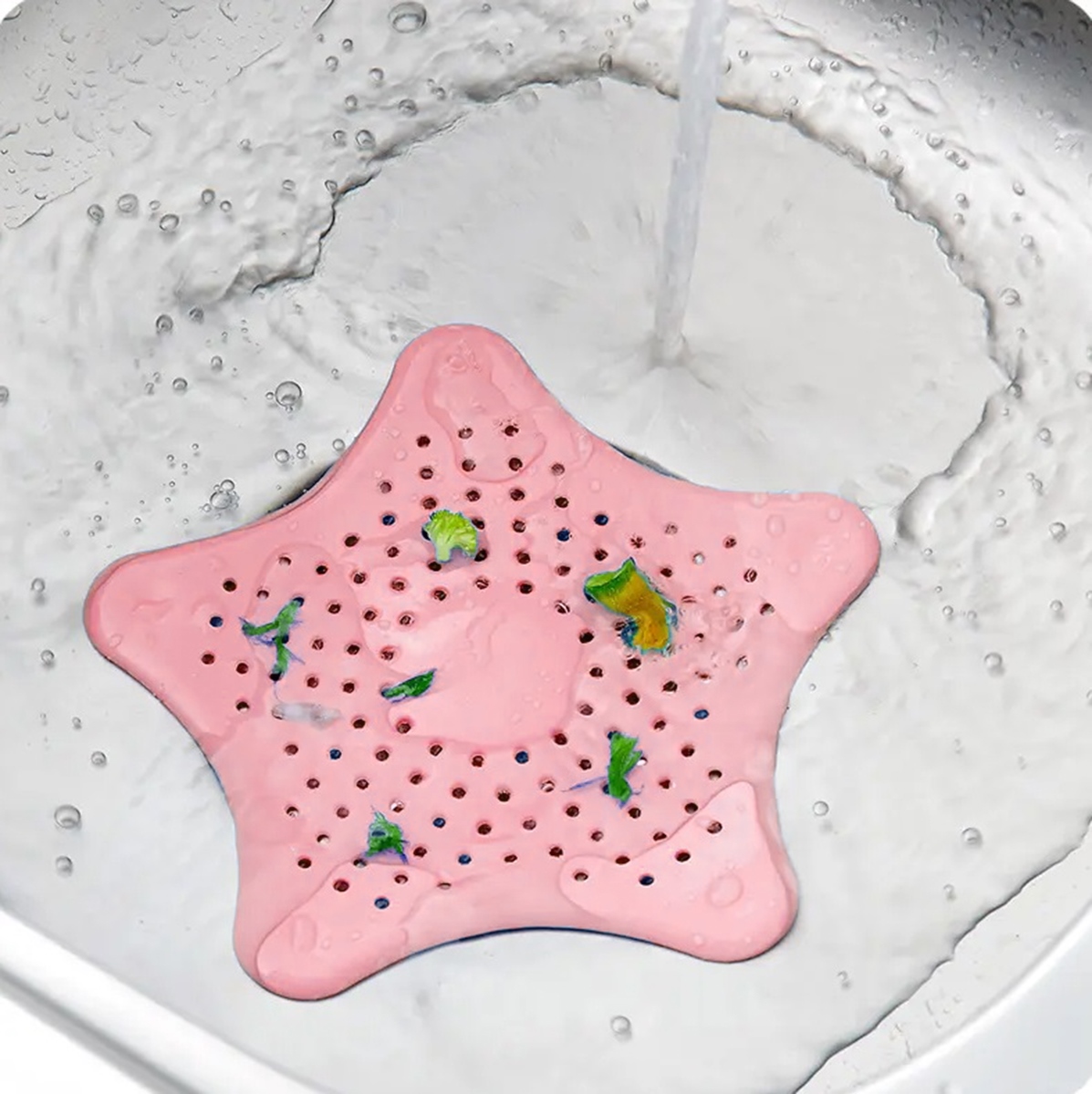 Silikoninis nutekėjimo sietelis, 13 cm, rožinis