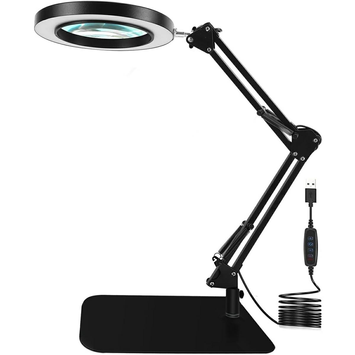 Led kosmetinė lempa su didinamuoju stiklu zd141