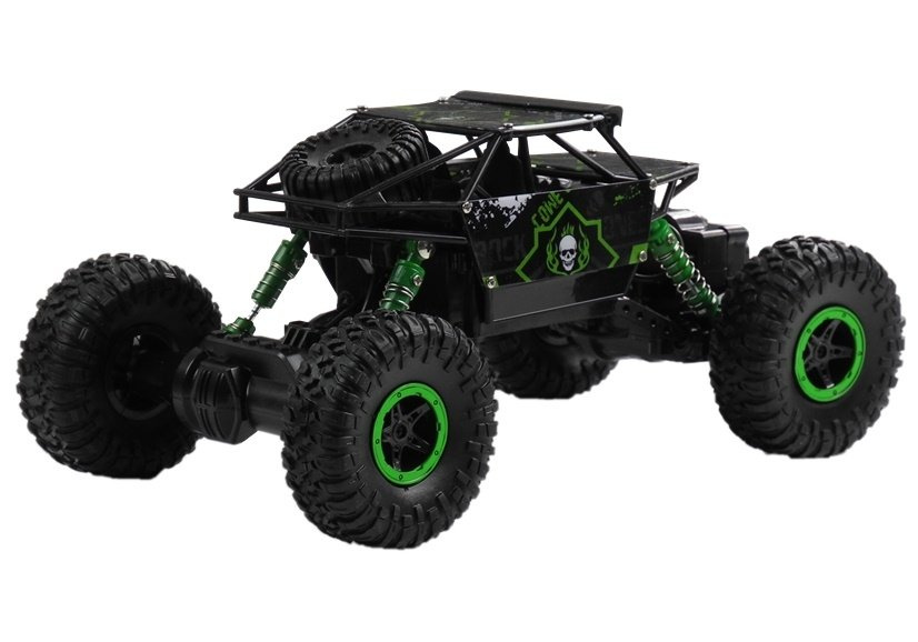 Rc elektromobilis su pulteliu – juodai žalios spalvos 1:18