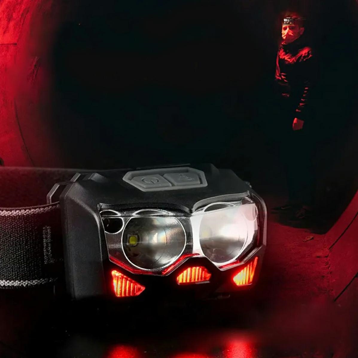 Led žibintuvėlis ant galvos su xpe