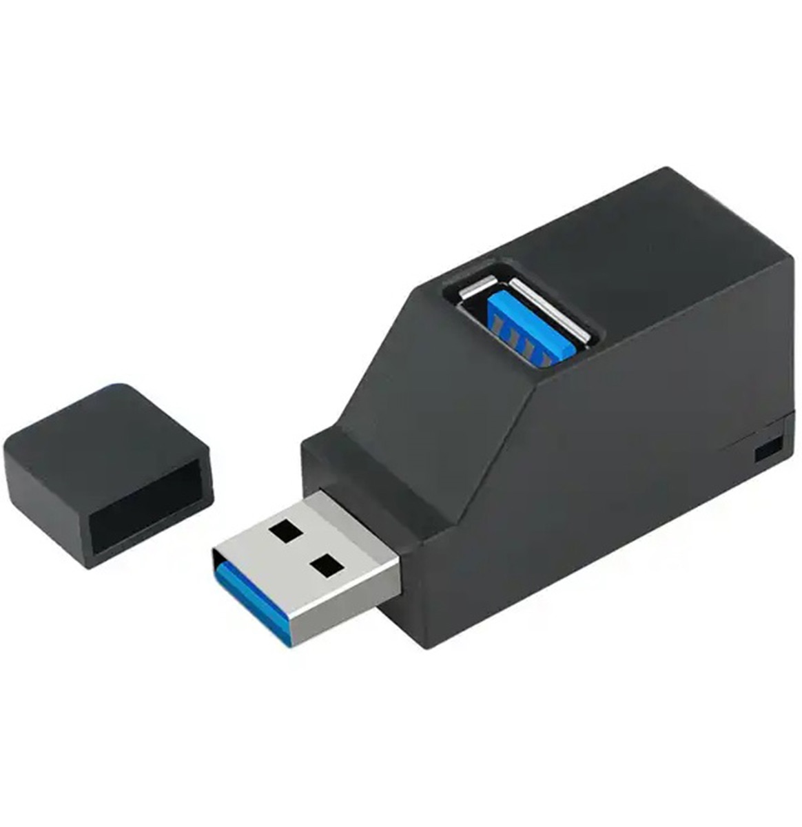 Usb šakotuvas ak337, 3 portai, juodas