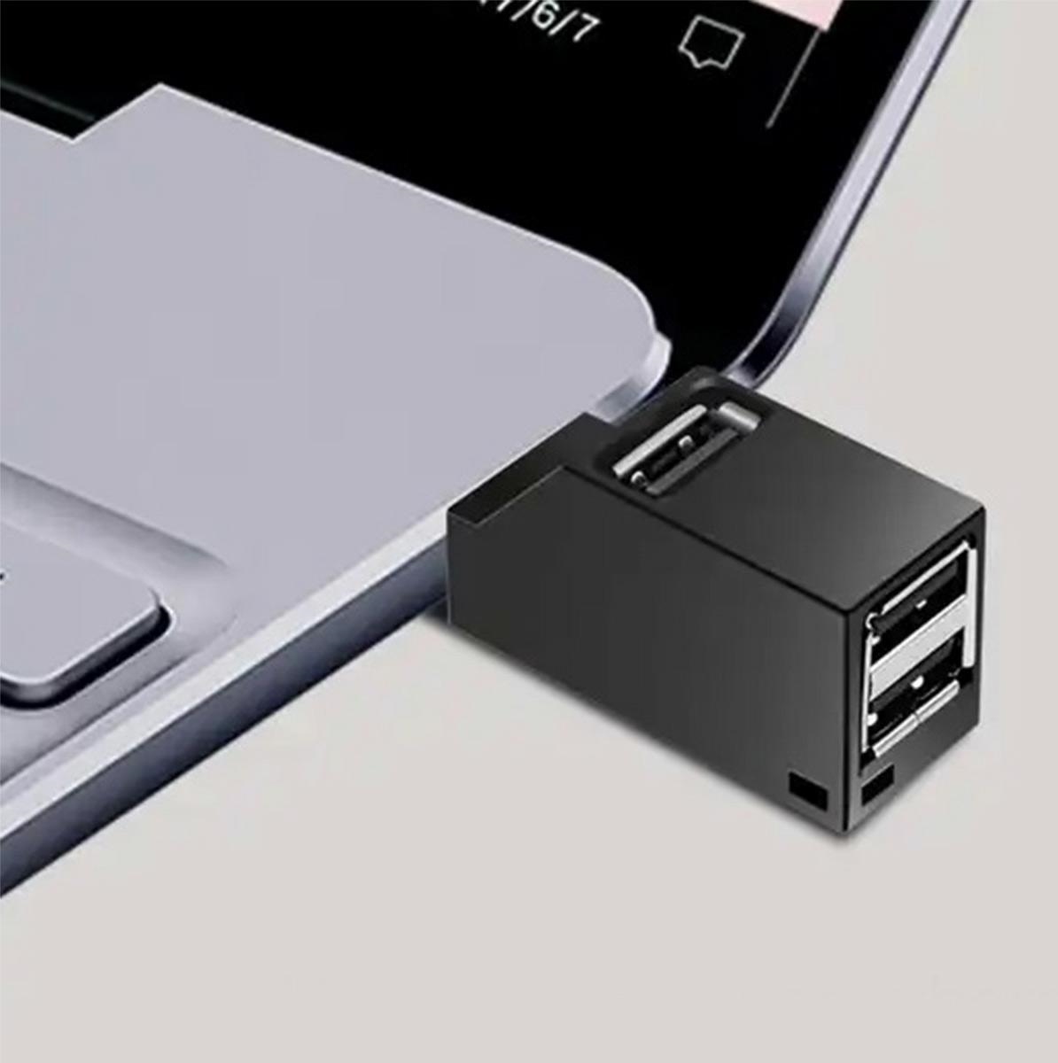 Usb šakotuvas ak337, 3 portai, juodas