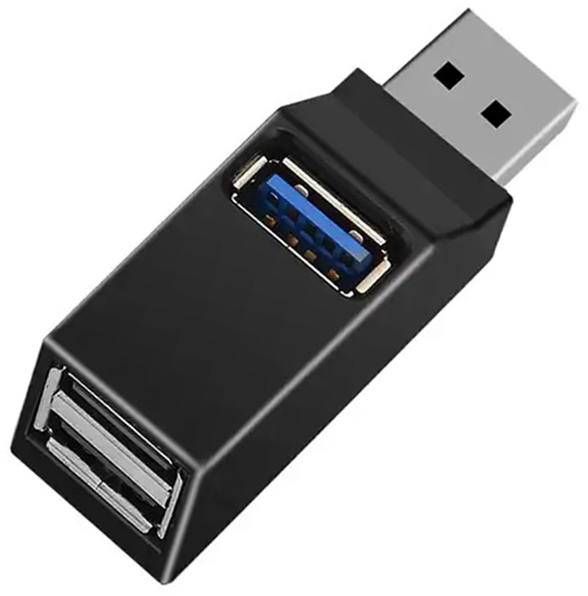 Usb šakotuvas ak337, 3 portai, juodas