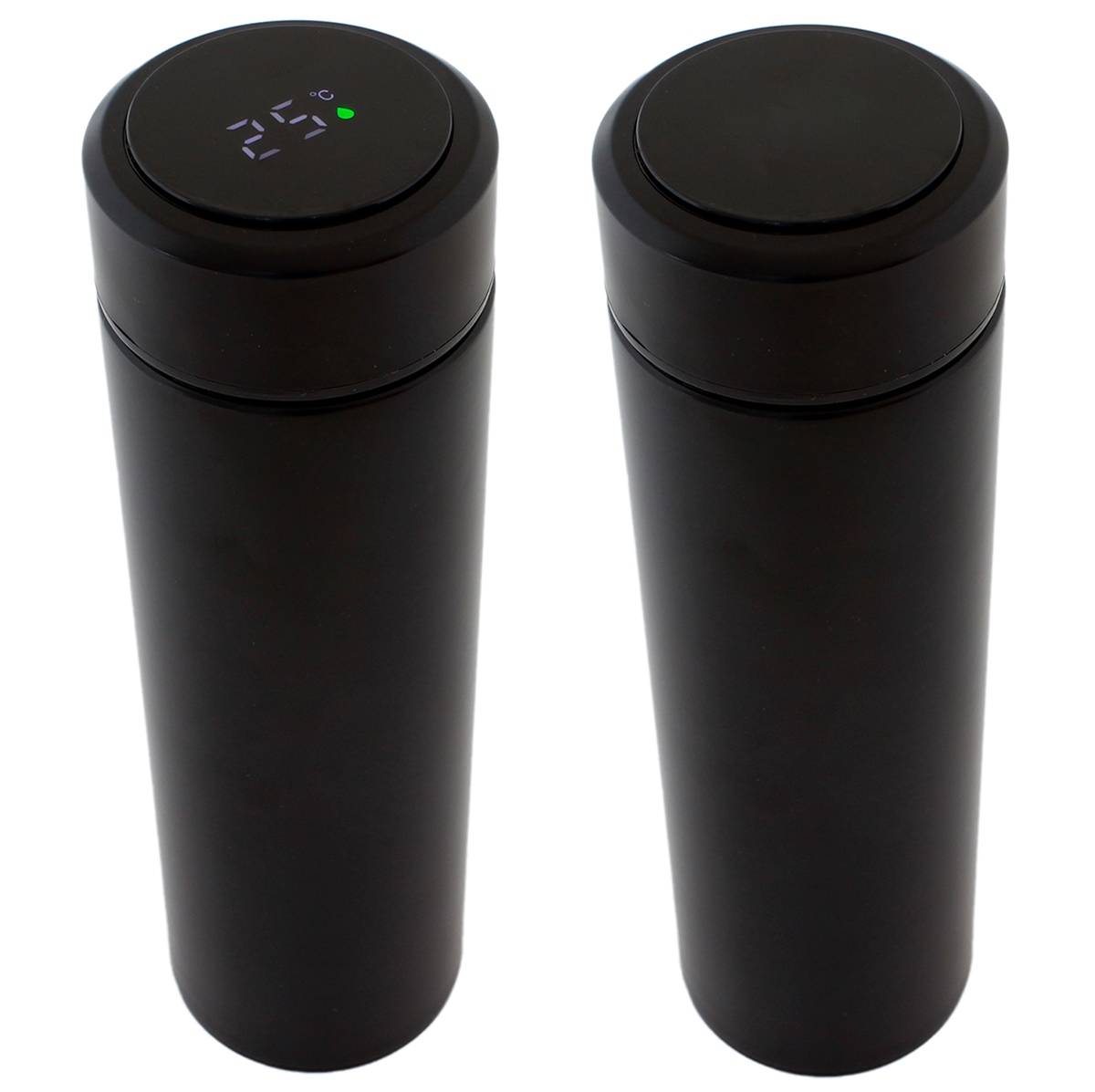 Termosas su lcd ekranu juodas 500ml