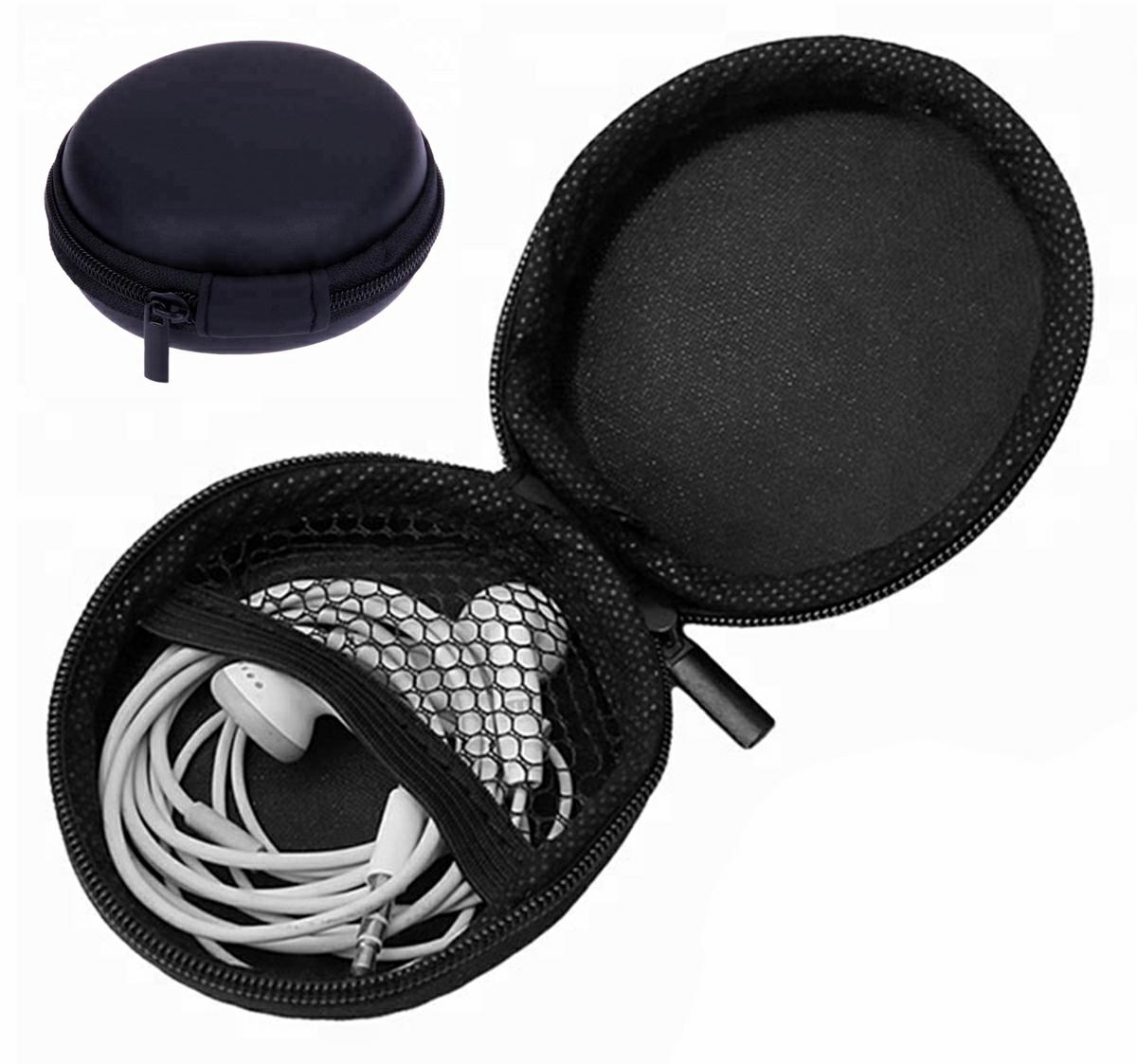Ausinių dėklas ak223g, juodas, 8 cm
