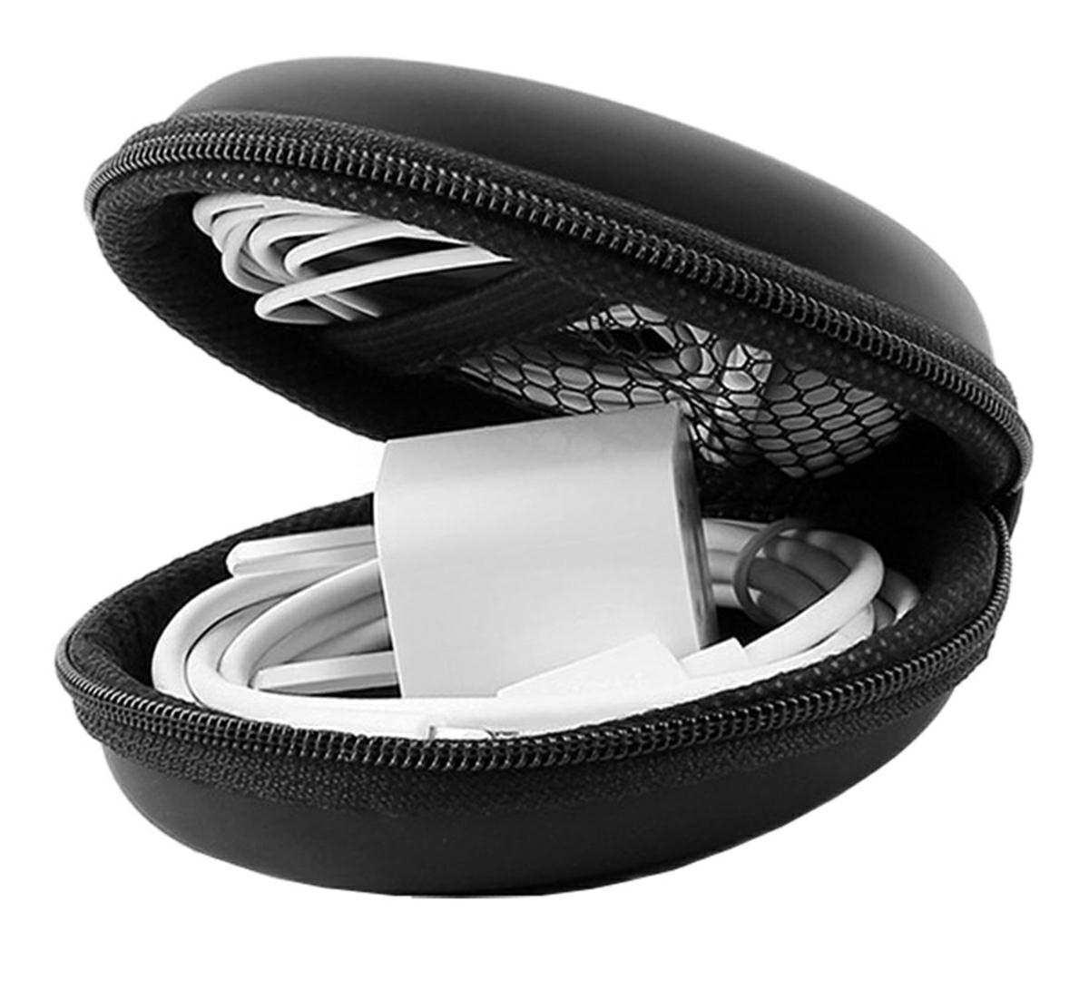 Ausinių dėklas ak223g, juodas, 8 cm
