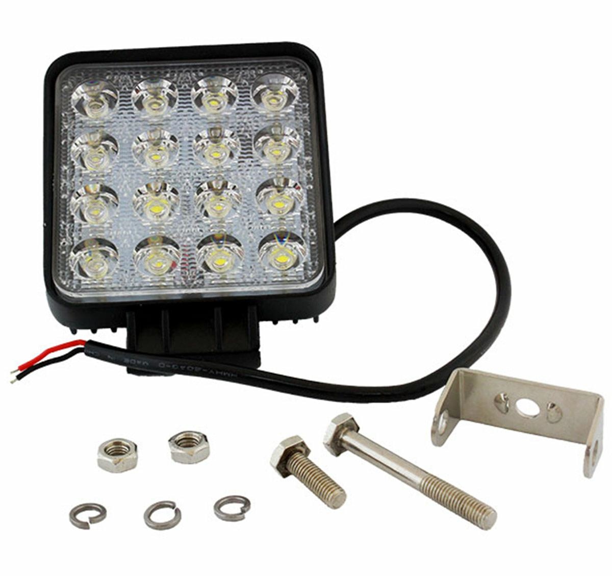 Darbo lempa zd21a su 16 led 48w, ip65