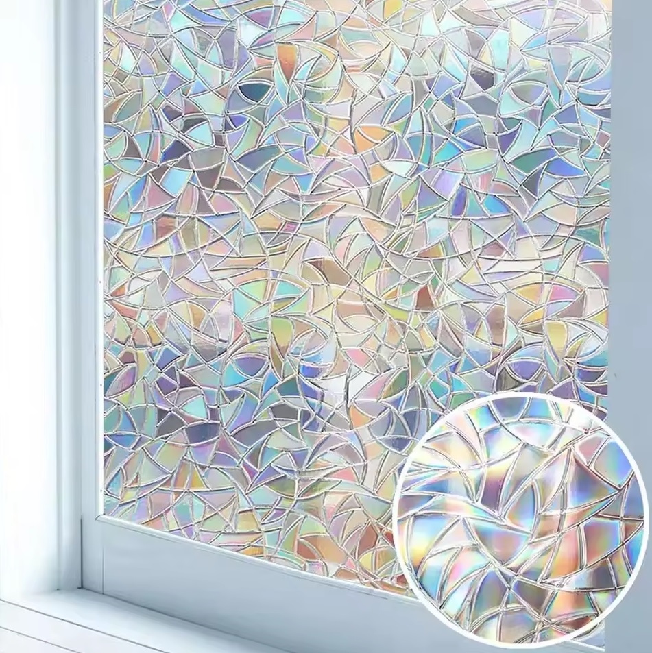 Langų plevelė pvc, skaidri, 200x45 cm, kamienų raštas