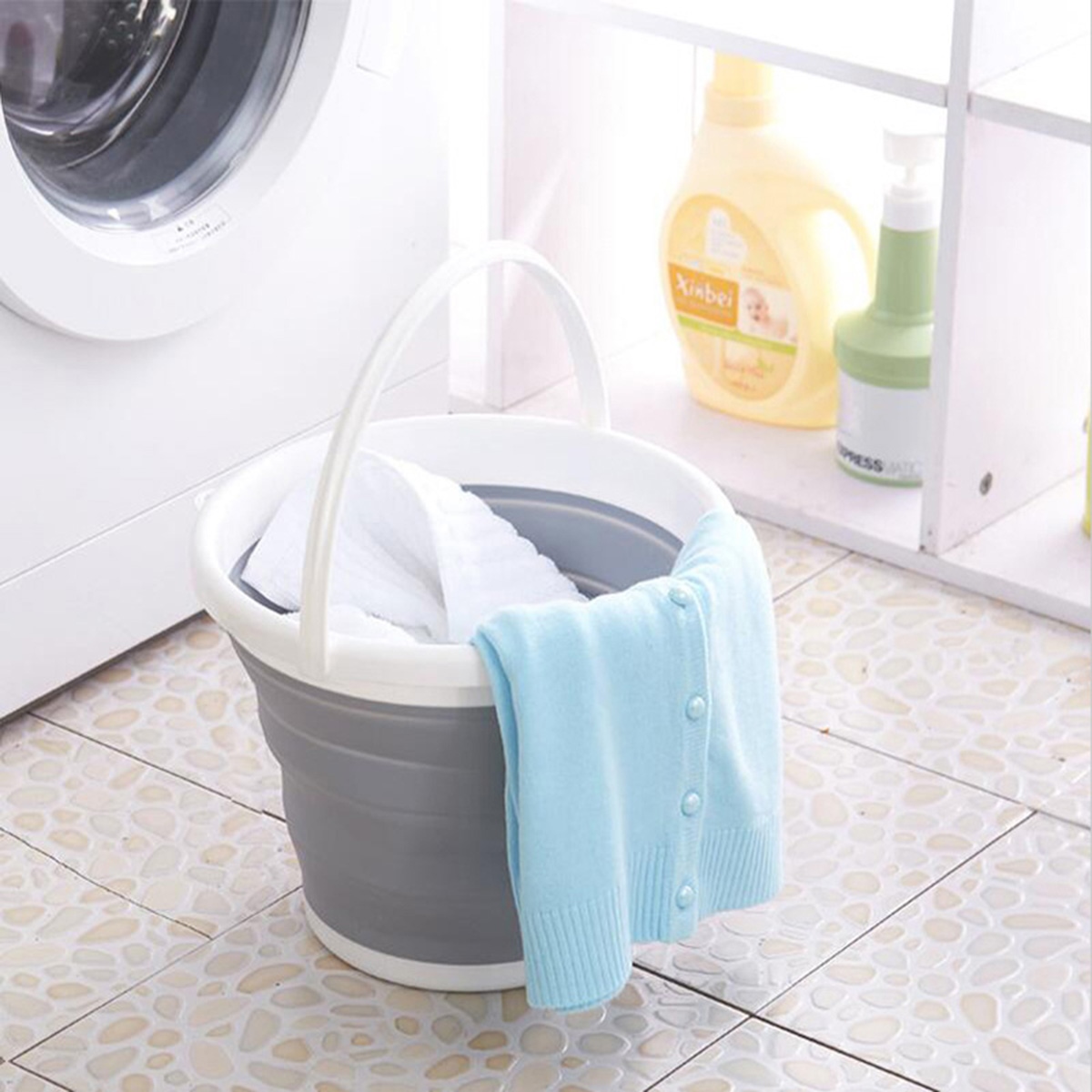 5L sulankstomas silikoninis kibiras AG659