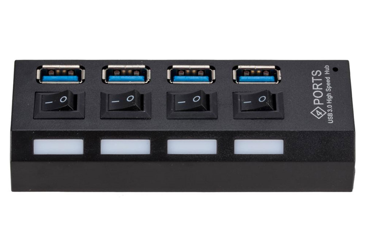 Usb šakotuvas ak244b, 4 portai, usb 3.0