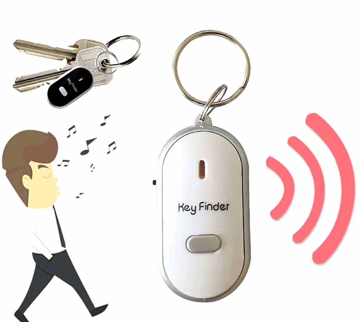 Keyfinder raktų pakabukas baltas