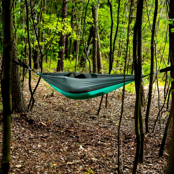 Diržas hamakams pakabinti Nils Camp, juodas
