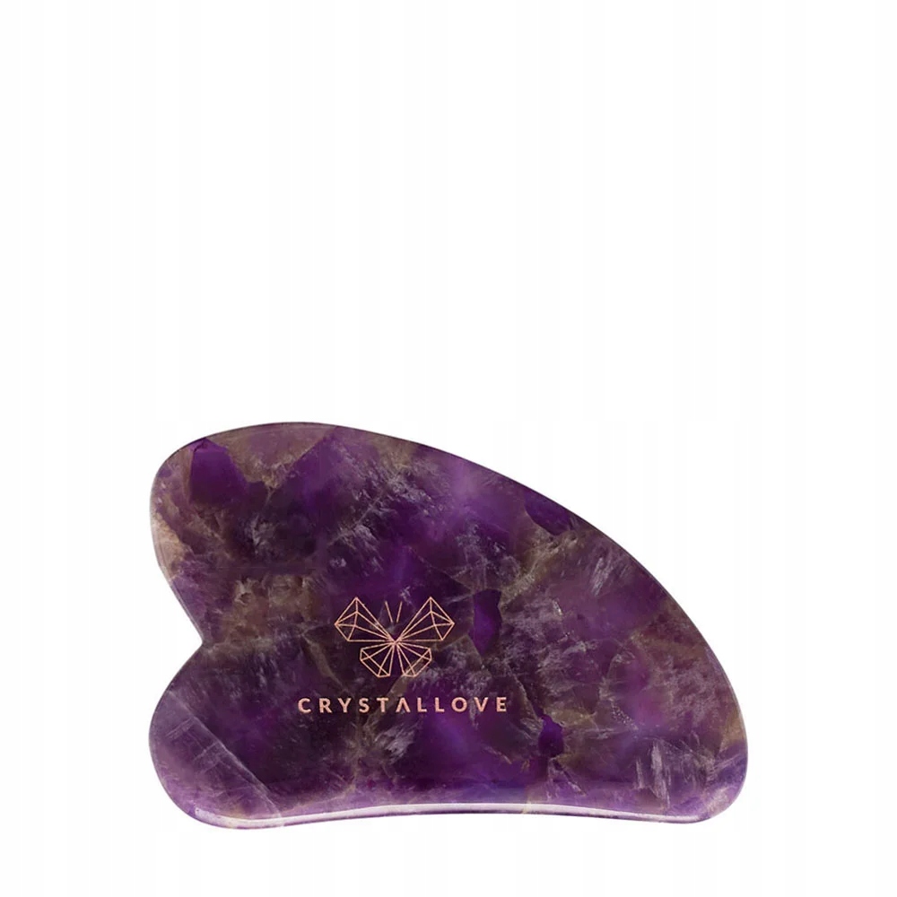 CRYSTALLOVE Ametisto gua sha veido masažo plokštelė
