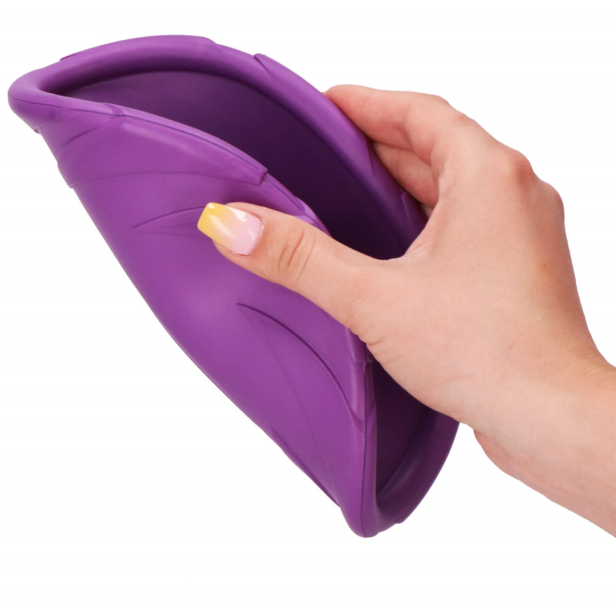 Šunų skraidanti lėkštė-dubenėlis springos, 18 cm, violetinė