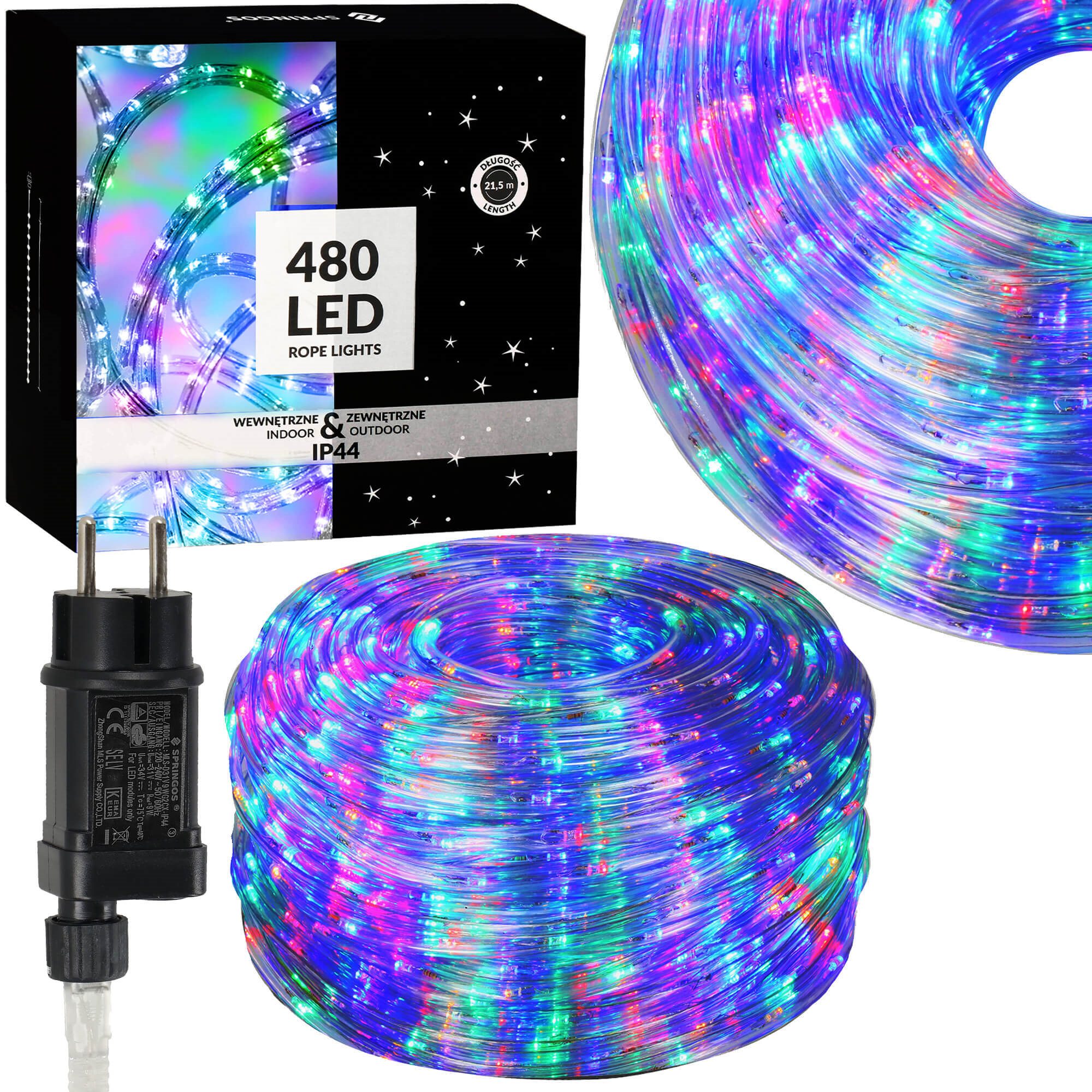 Kalėdinės lemputės springos 480 led, 21,5 m
