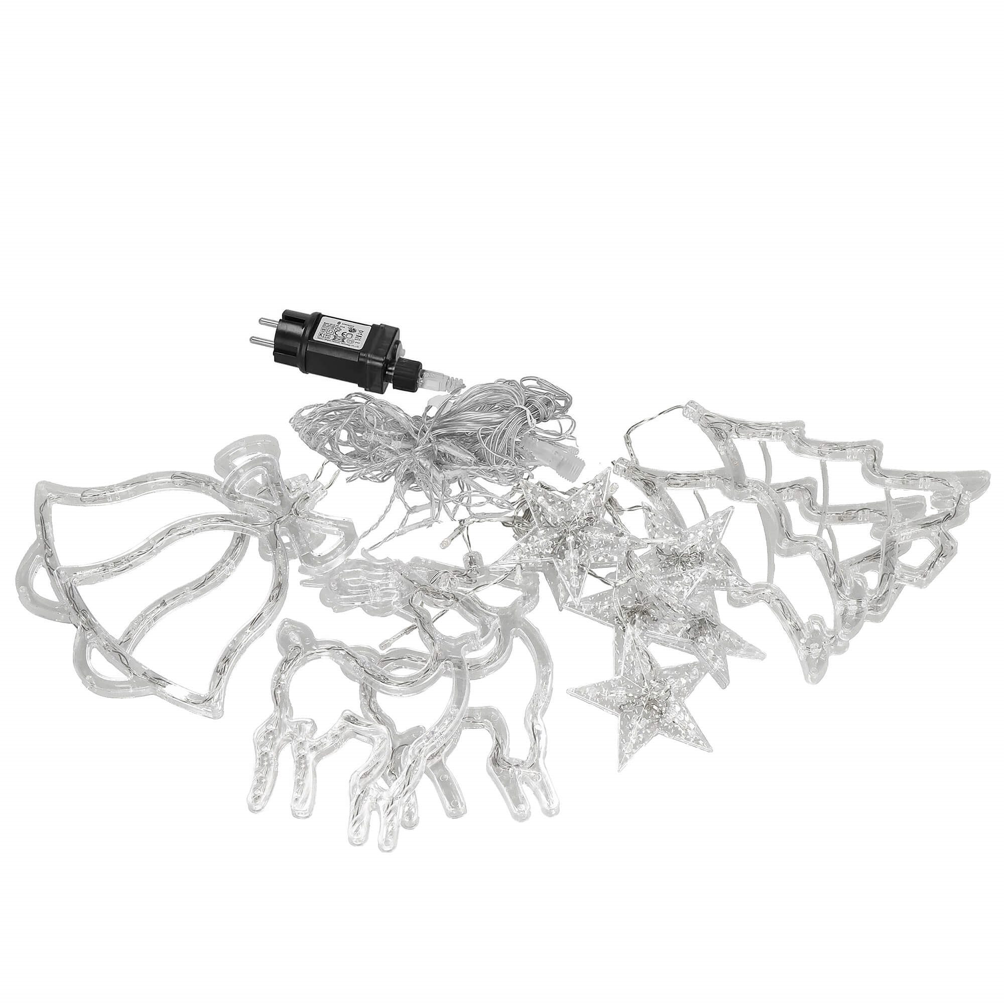Kalėdinė užuolaida springos cl4124, 126 led, 3 m