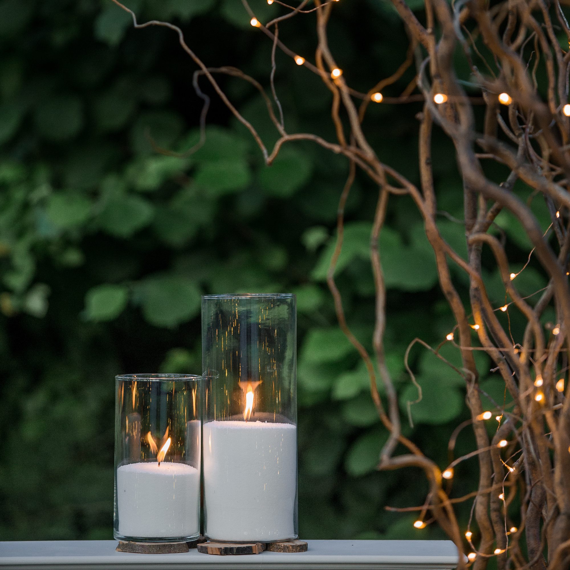 Led girlianda springos 100 vnt. 12 m, šilta balta
