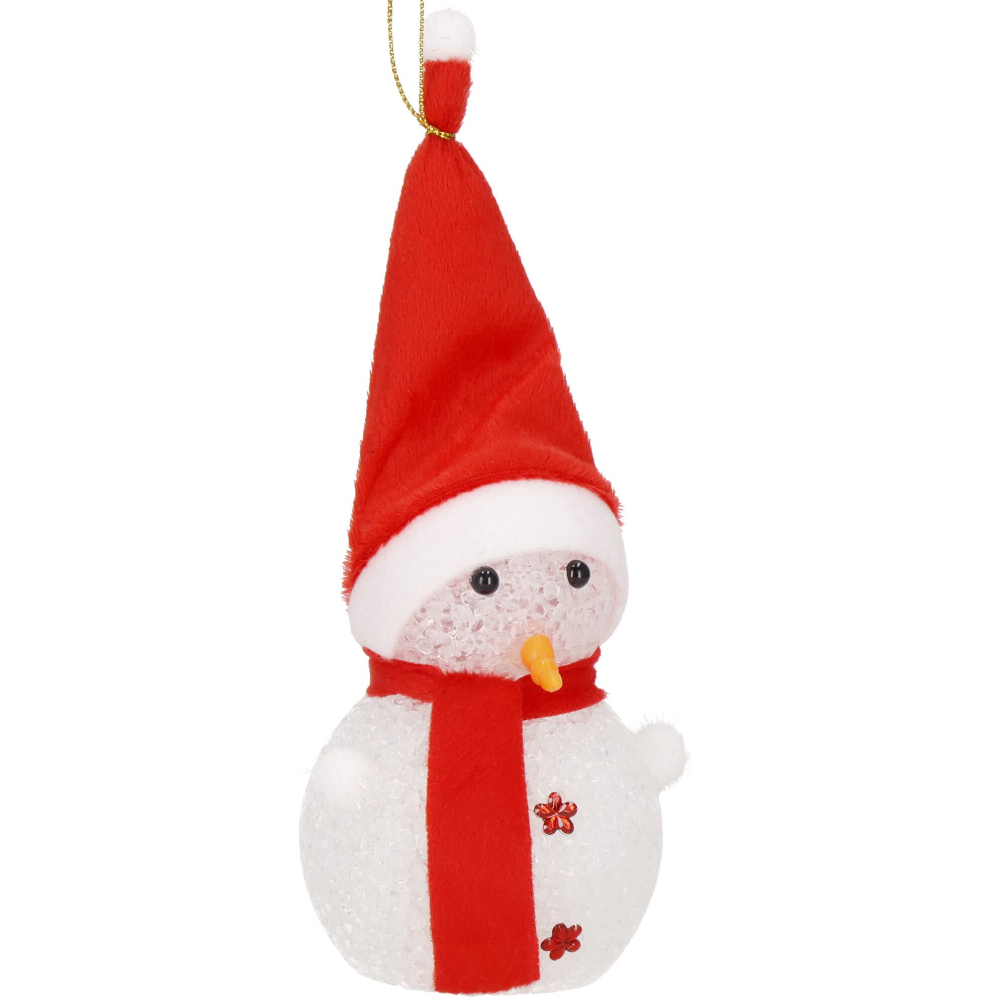 Kalėdinė dekoracija Springos sniego senelis 11 cm 2
