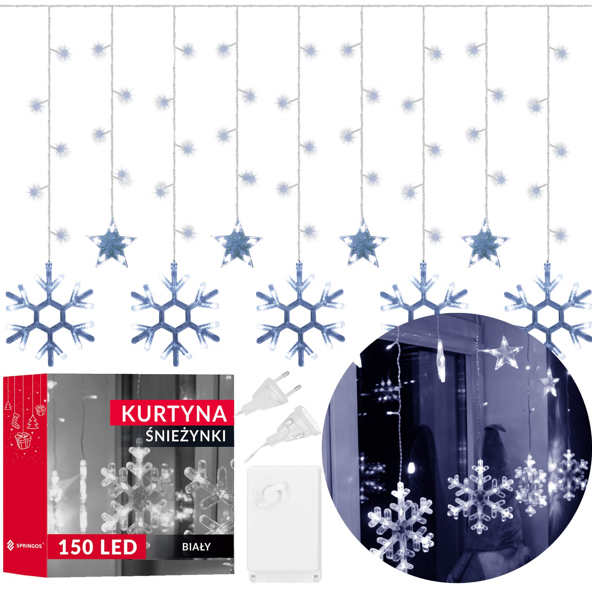 Kalėdinės lemputės springos su 150 led
