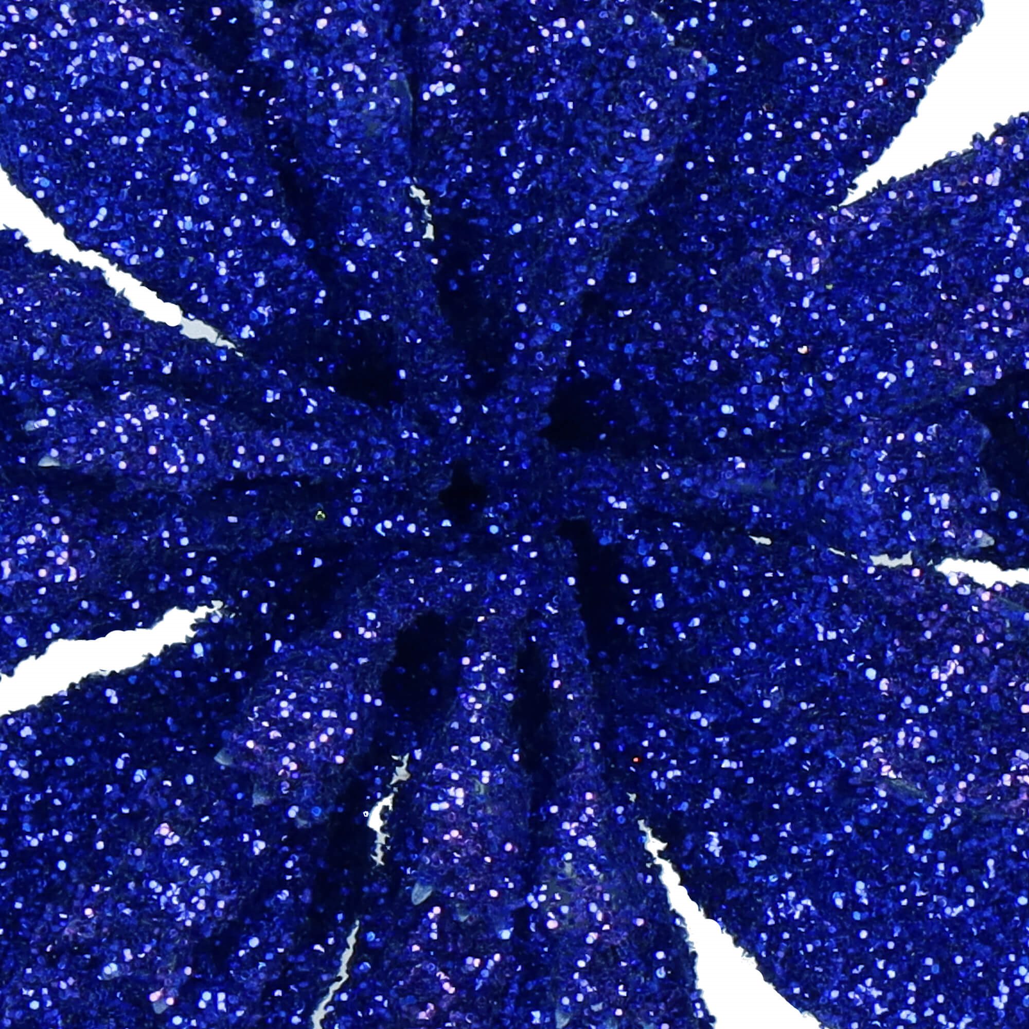 Dirbtinė puansetija springos tamsiai mėlyna, 8 cm 1