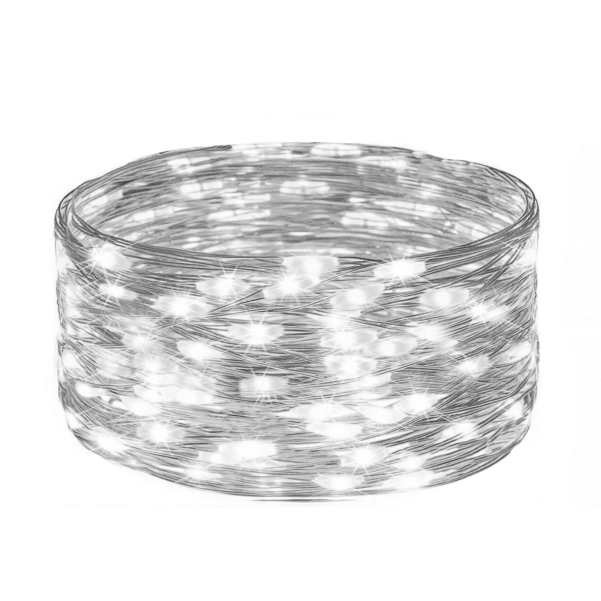 Led lemputės 20 diodų, šalta balta spalva, 1,9 m