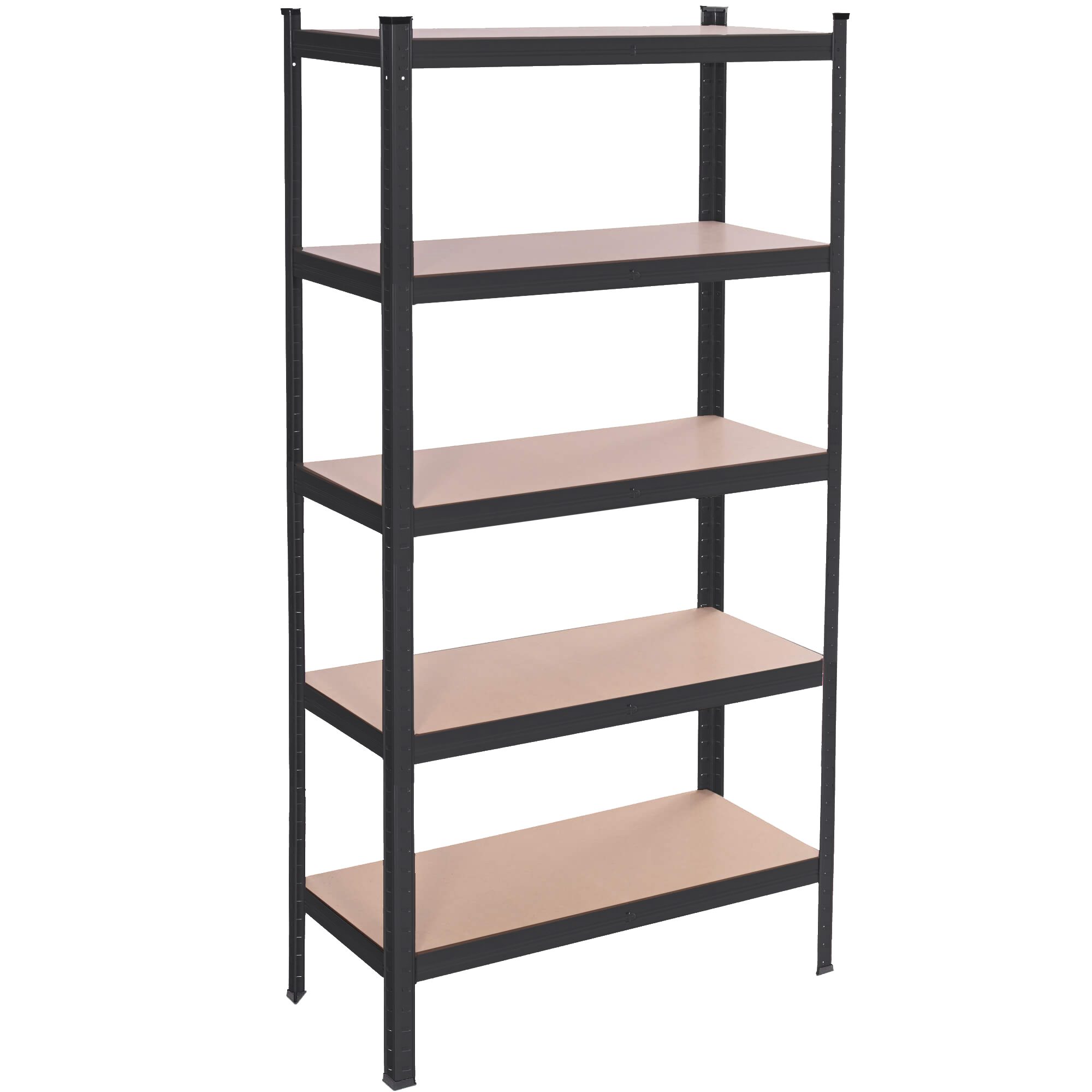 Metalinė lentynėlė springos 150 x 75 x 30 cm, 5 lentynos, 675 kg apkrova