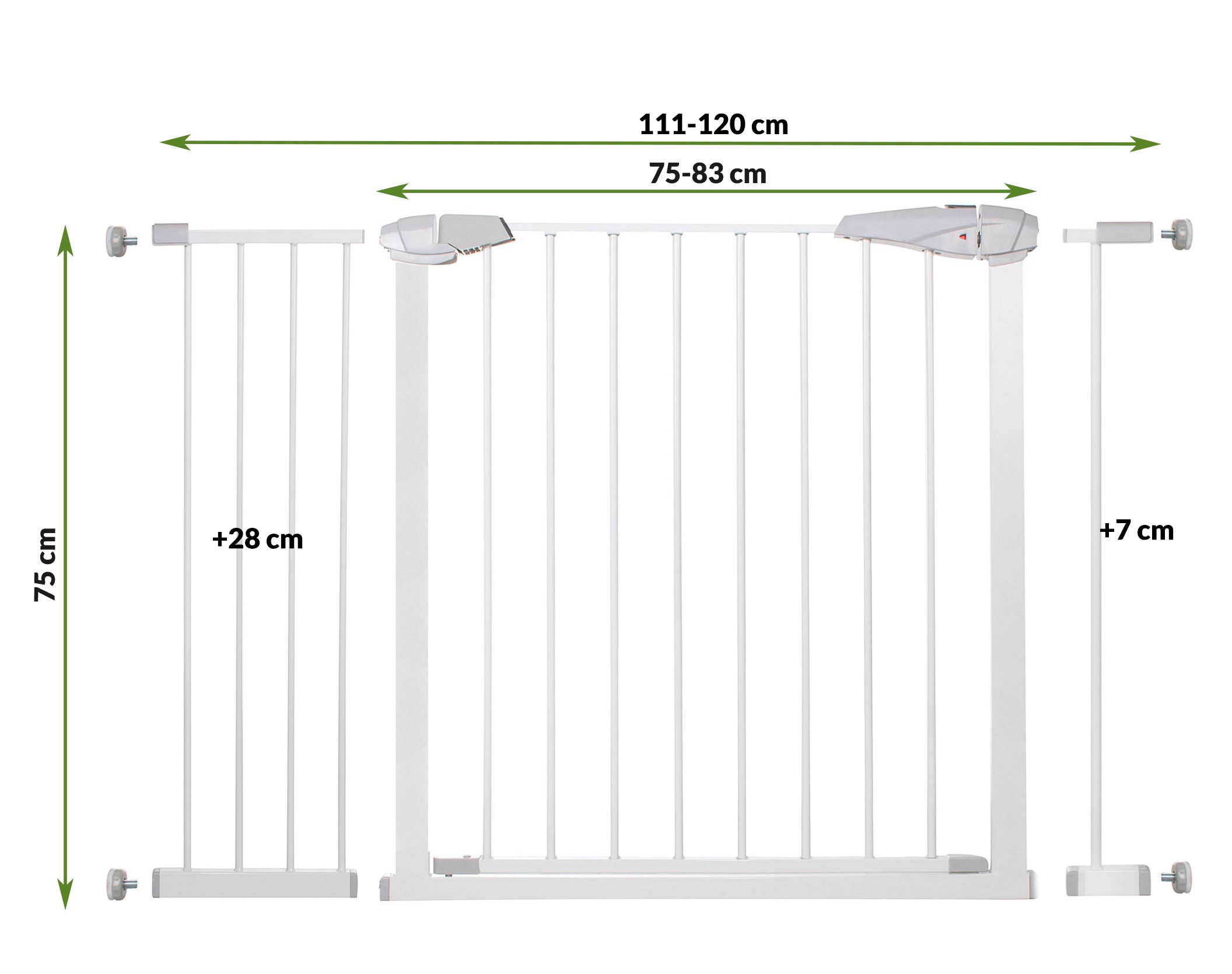 Apsauginiai vartai Springos SG00001AC 76-120 cm