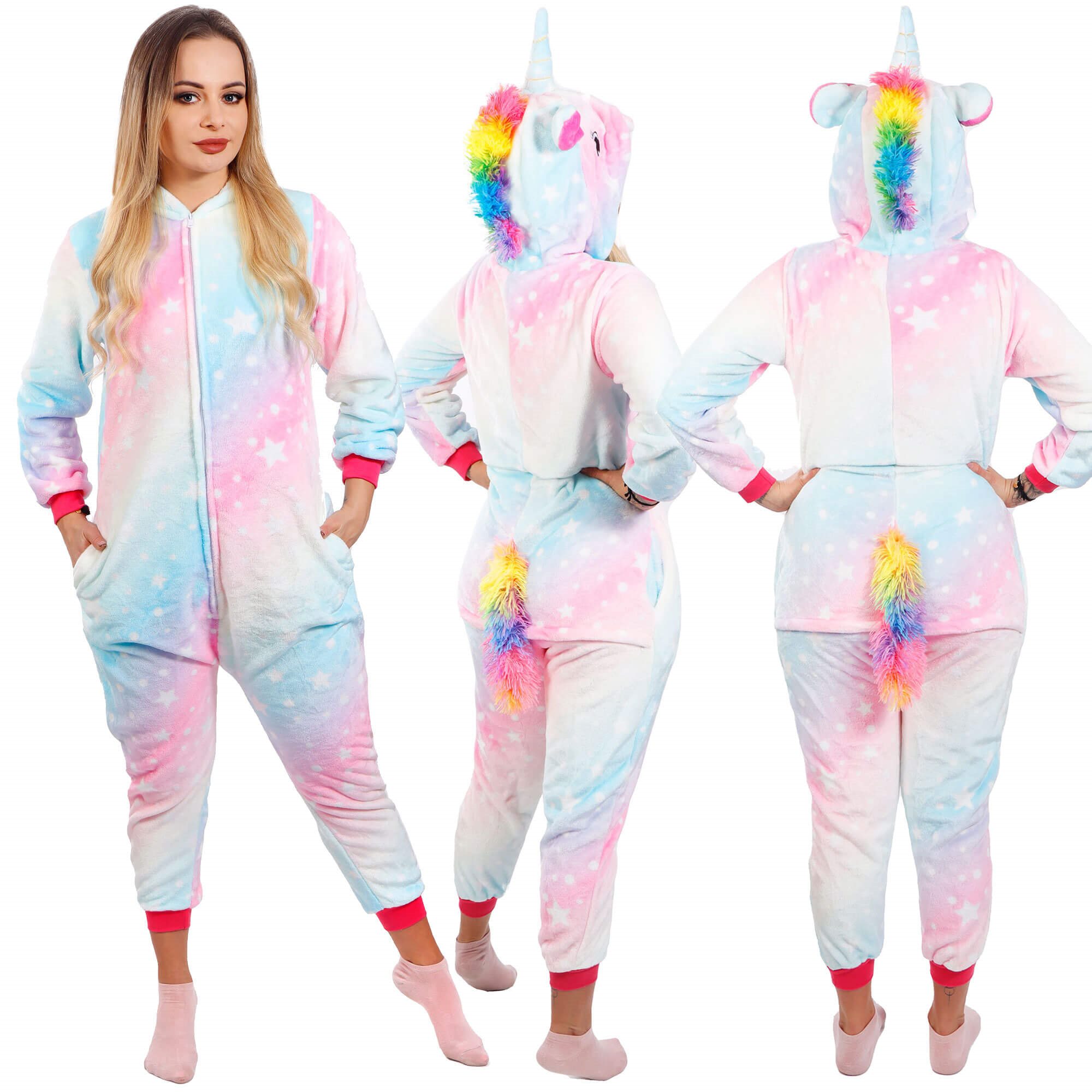 Kigurumi pižama moterims springos vienaragis, dydis l 1