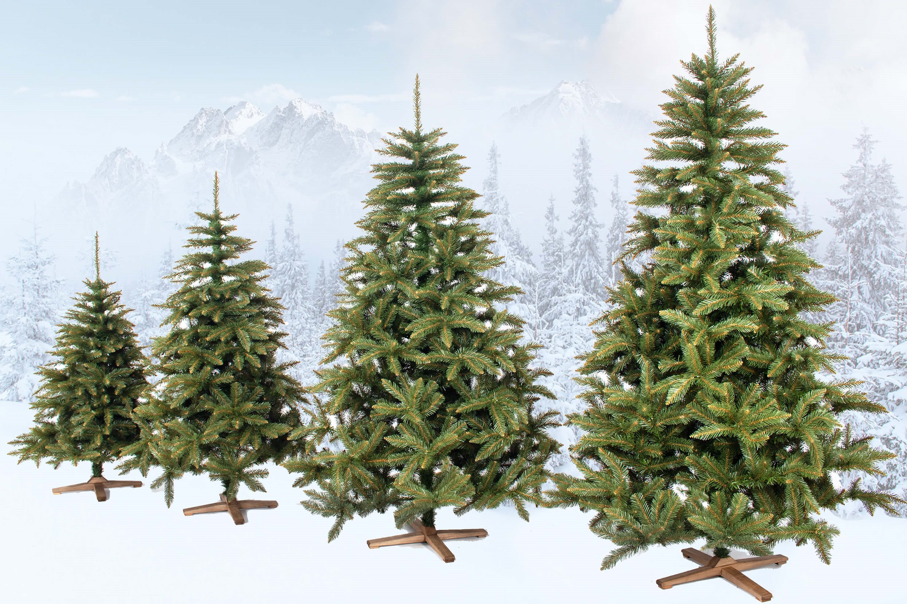 Dirbtinė kalėdų eglutė royal trees, kaukazo eglė, 220 cm