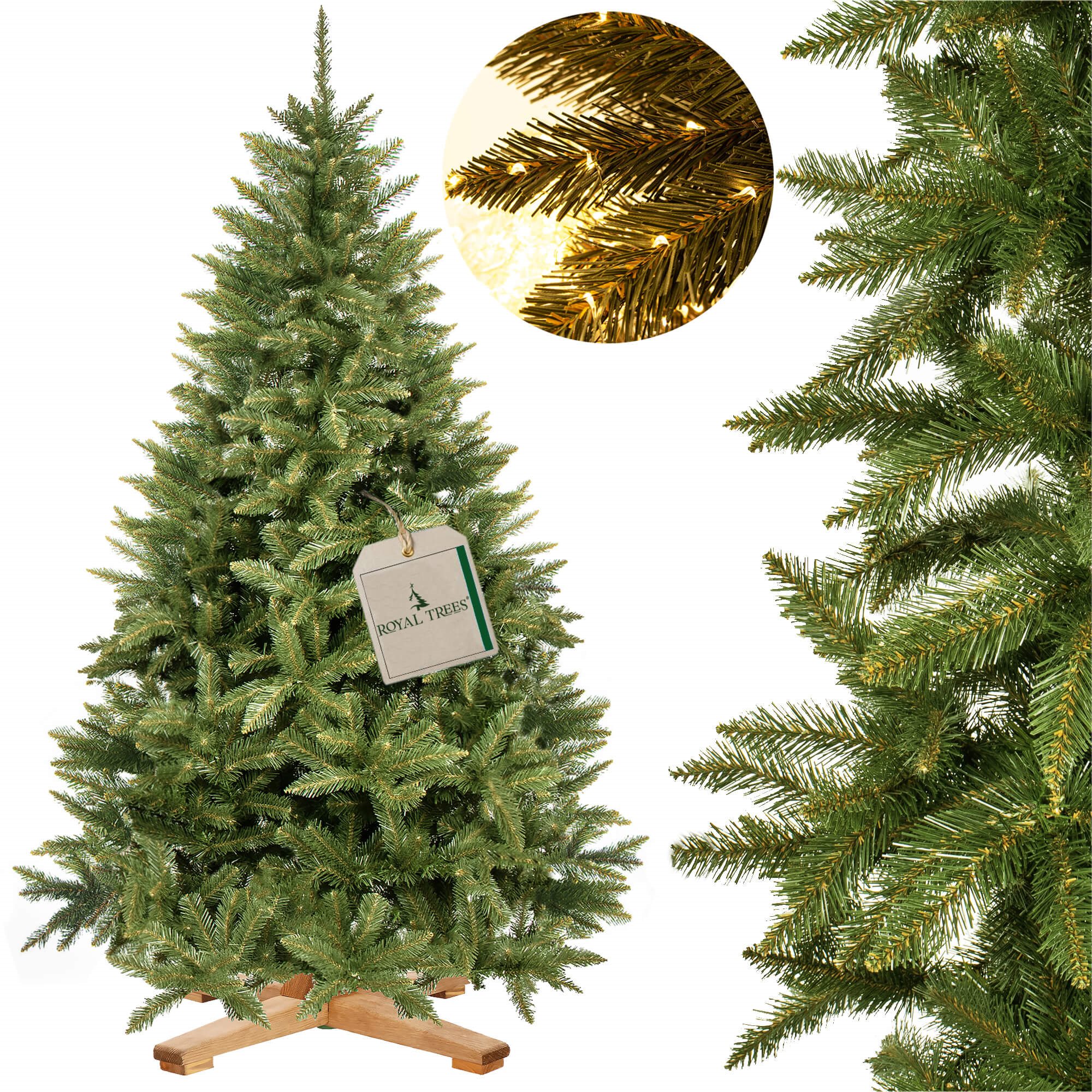 Dirbtinė kalėdų eglutė royal trees, kaukazo eglė, 220 cm