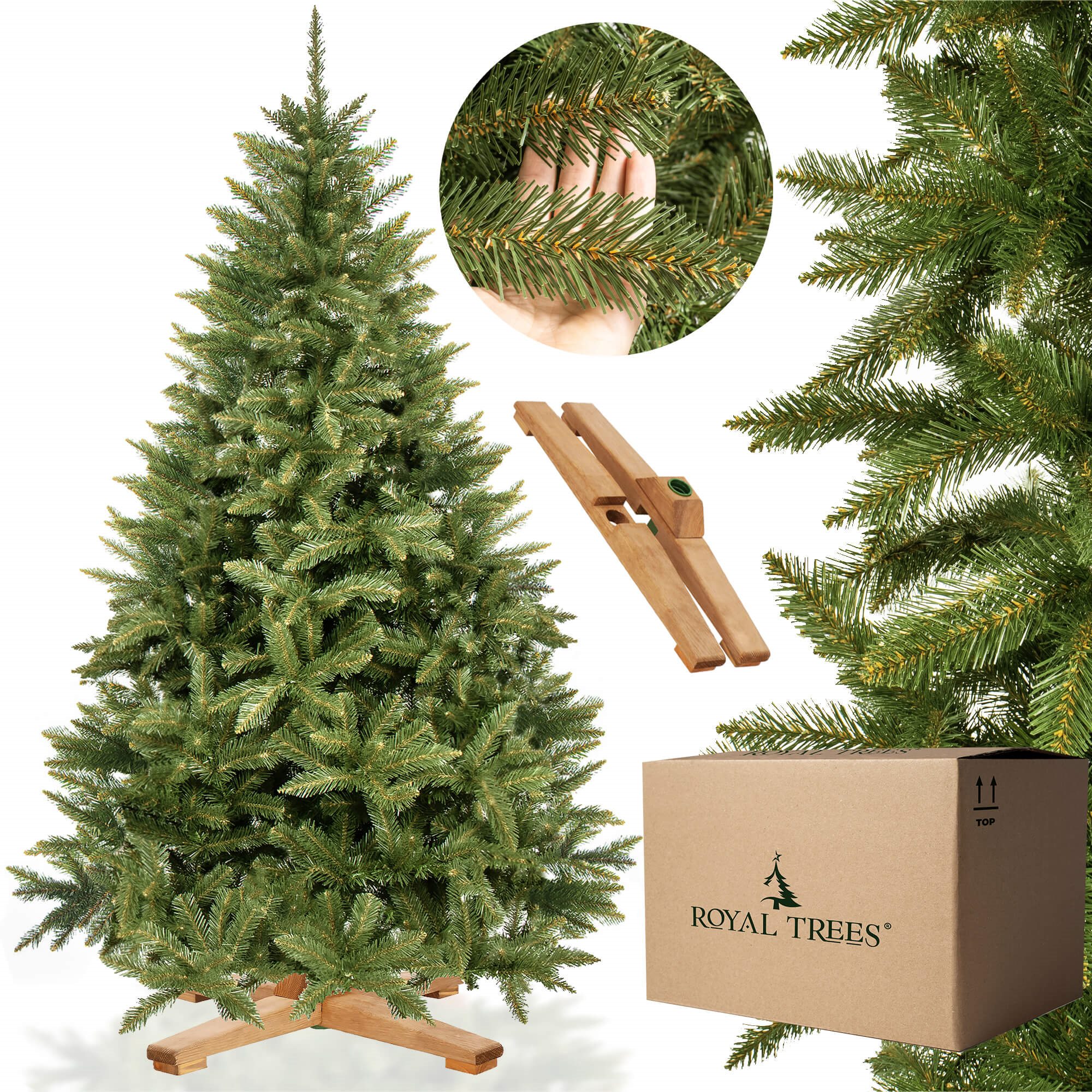 Dirbtinė kalėdų eglutė royal trees, kaukazo eglė, 220 cm 3