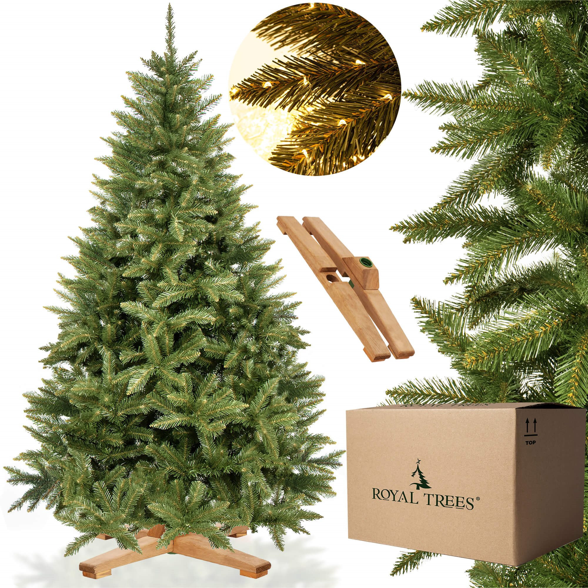 Dirbtinė kalėdų eglutė royal trees, kaukazo eglė, 220 cm 2
