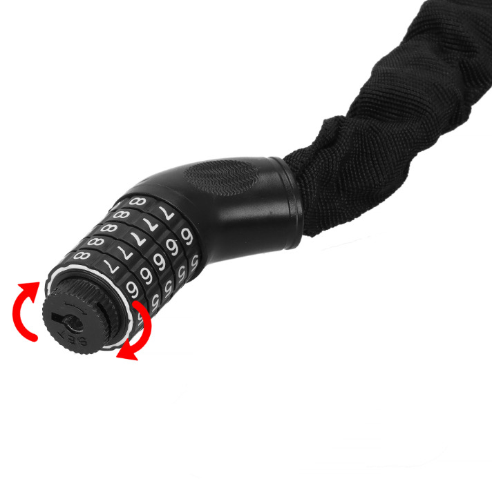 Dviračio spyna springos ba0028, juoda, 98 cm 1
