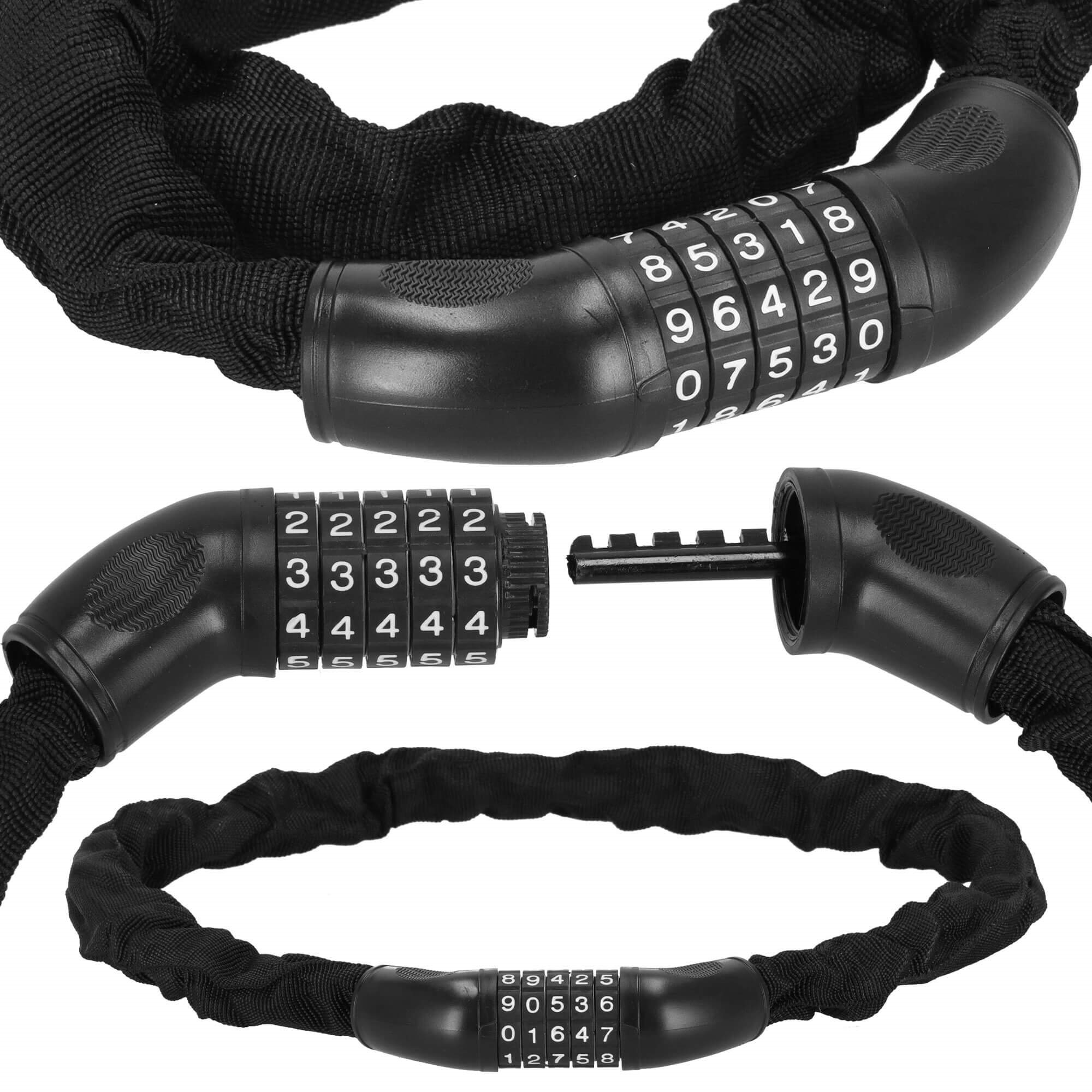 Dviračio spyna springos ba0028, juoda, 98 cm 3