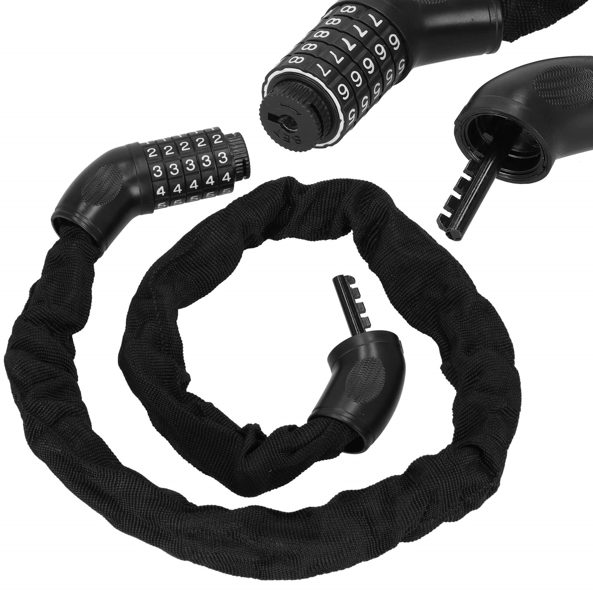 Dviračio spyna springos ba0028, juoda, 98 cm 2