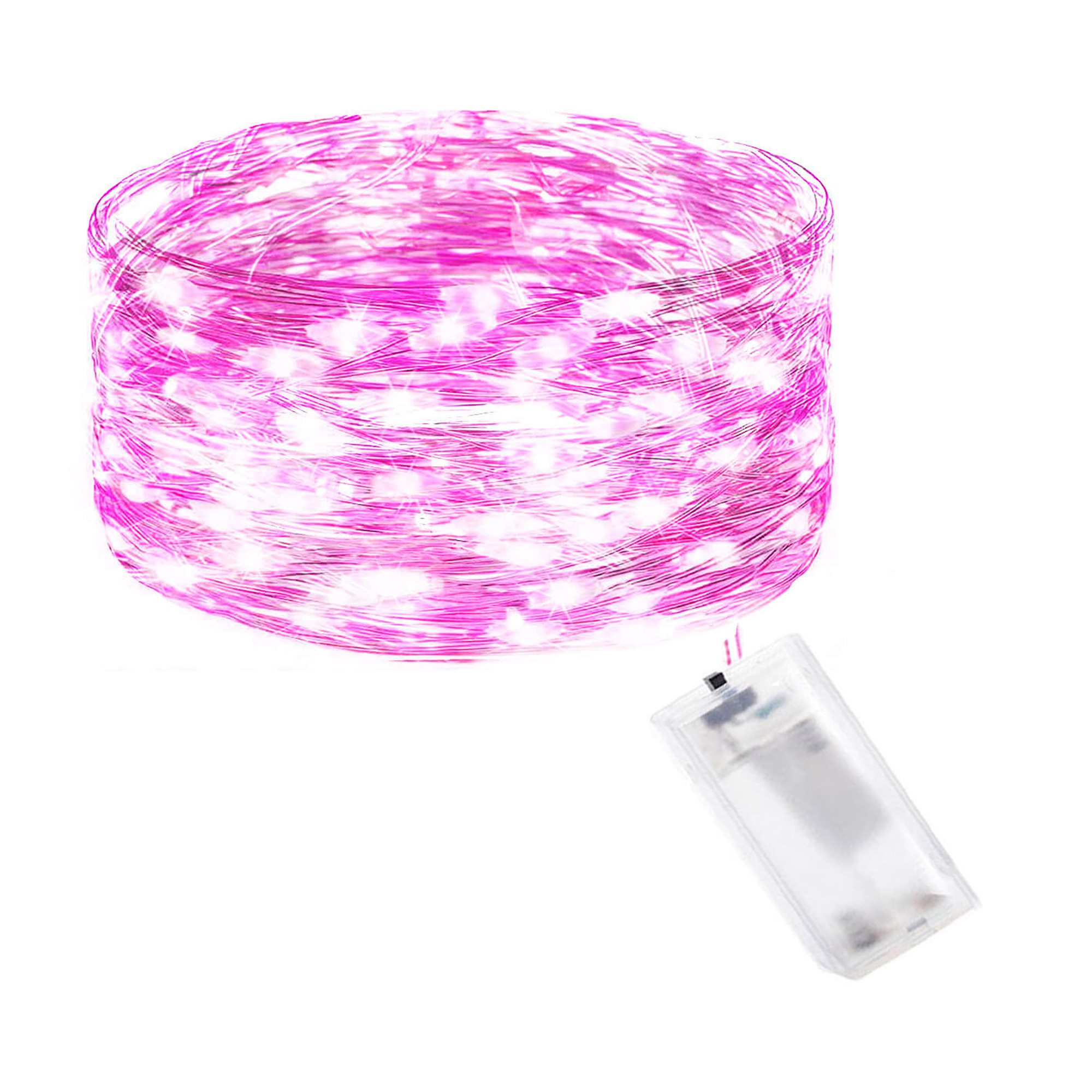 Girlianda su 20 led diodų, rožinė, 1,9 m