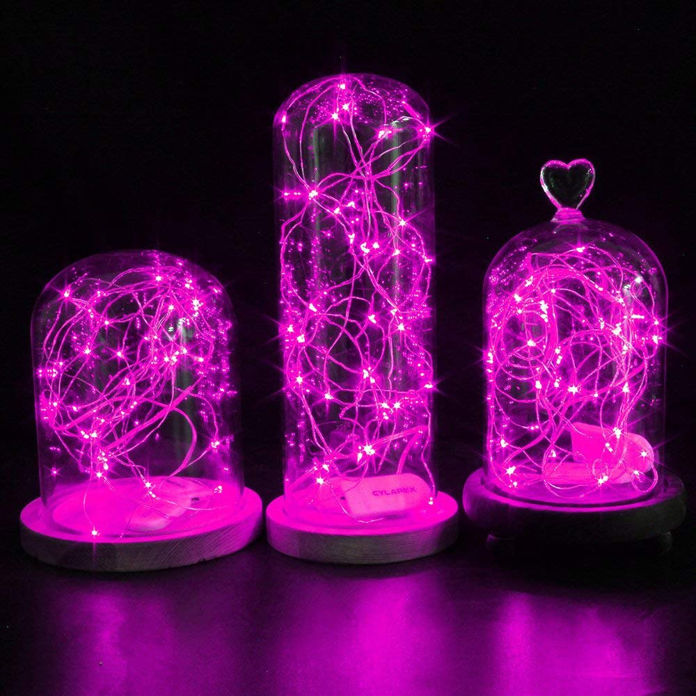 Girlianda su 20 led diodų, rožinė, 1,9 m