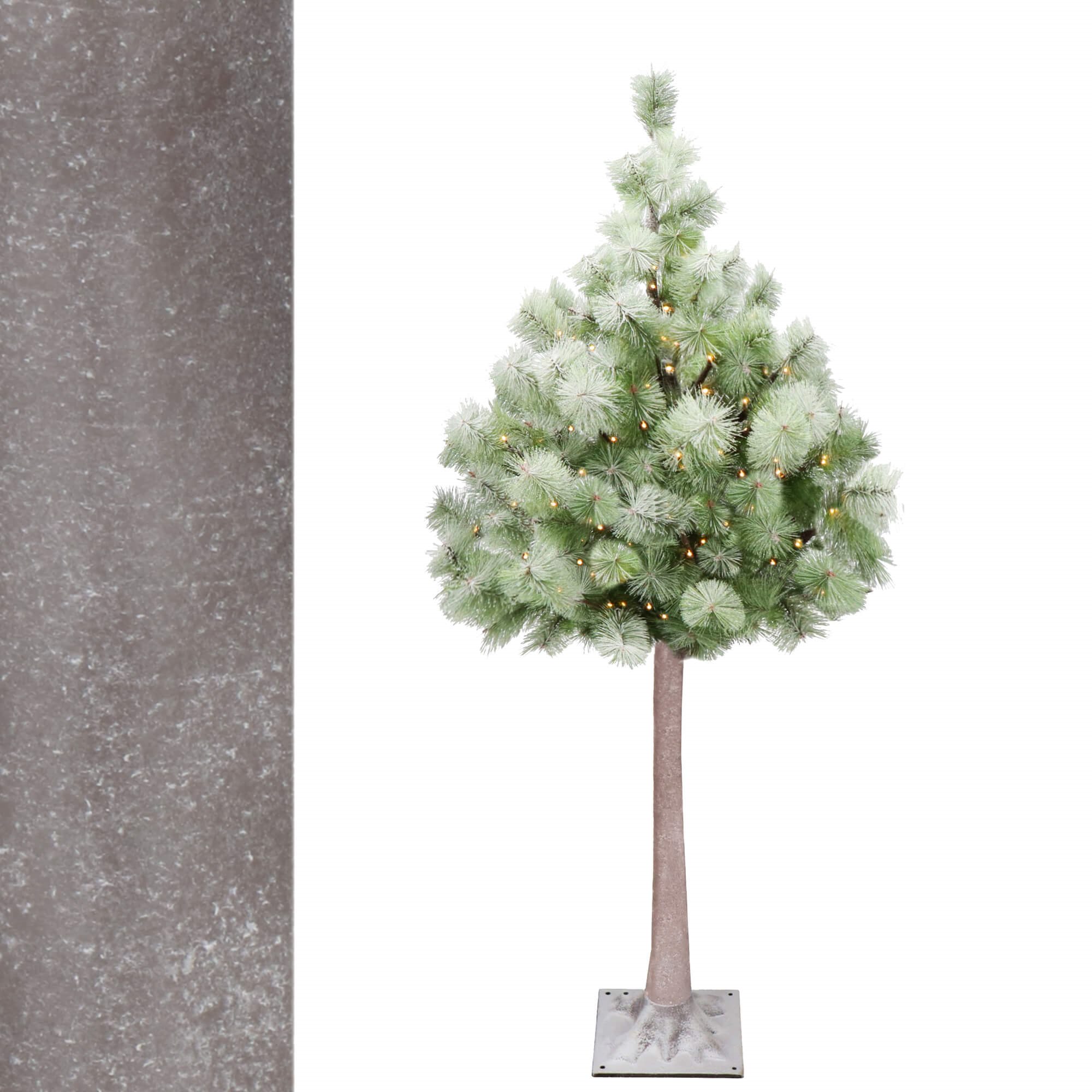 Dirbtinė kalėdų eglutė su apšvietimu springos cl0860, 128 led, 150 cm, su sniego efektu 2