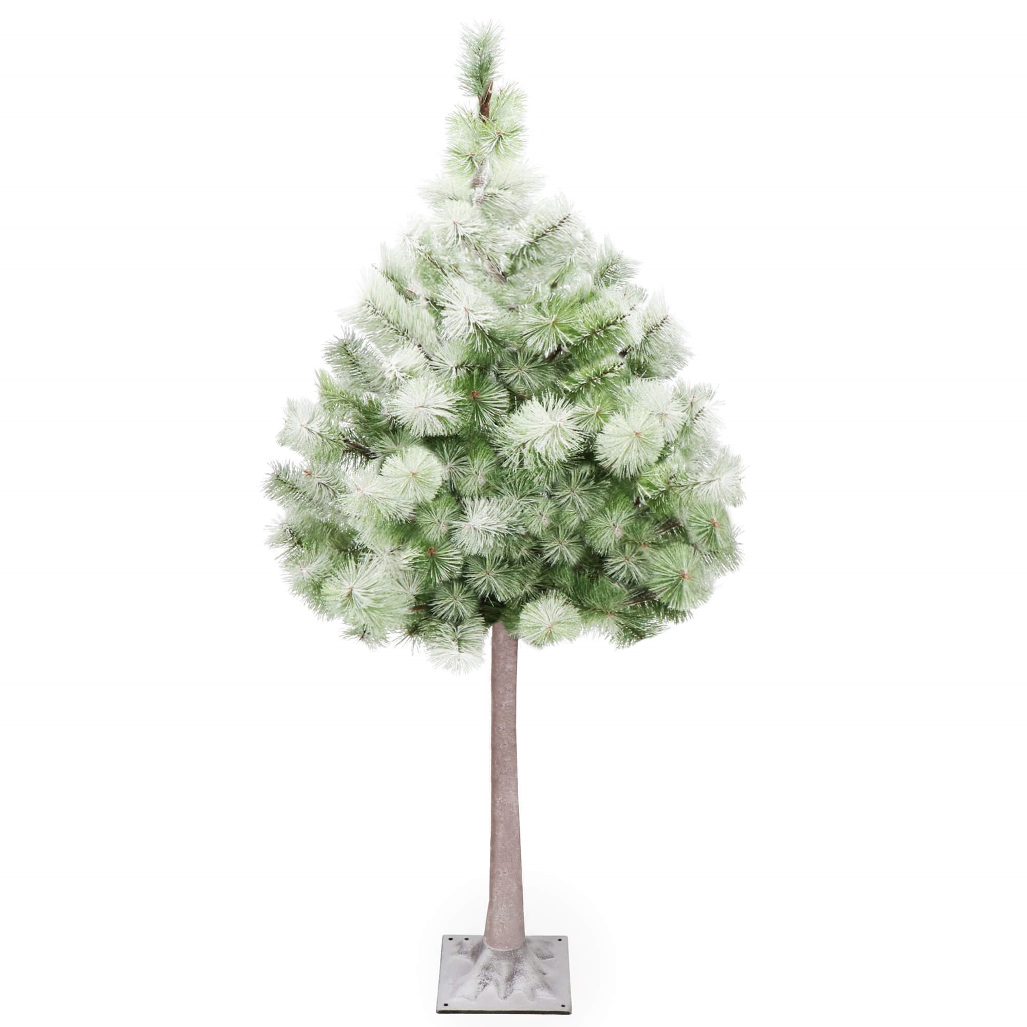 Dirbtinė kalėdų eglutė su apšvietimu springos cl0860, 128 led, 150 cm, su sniego efektu