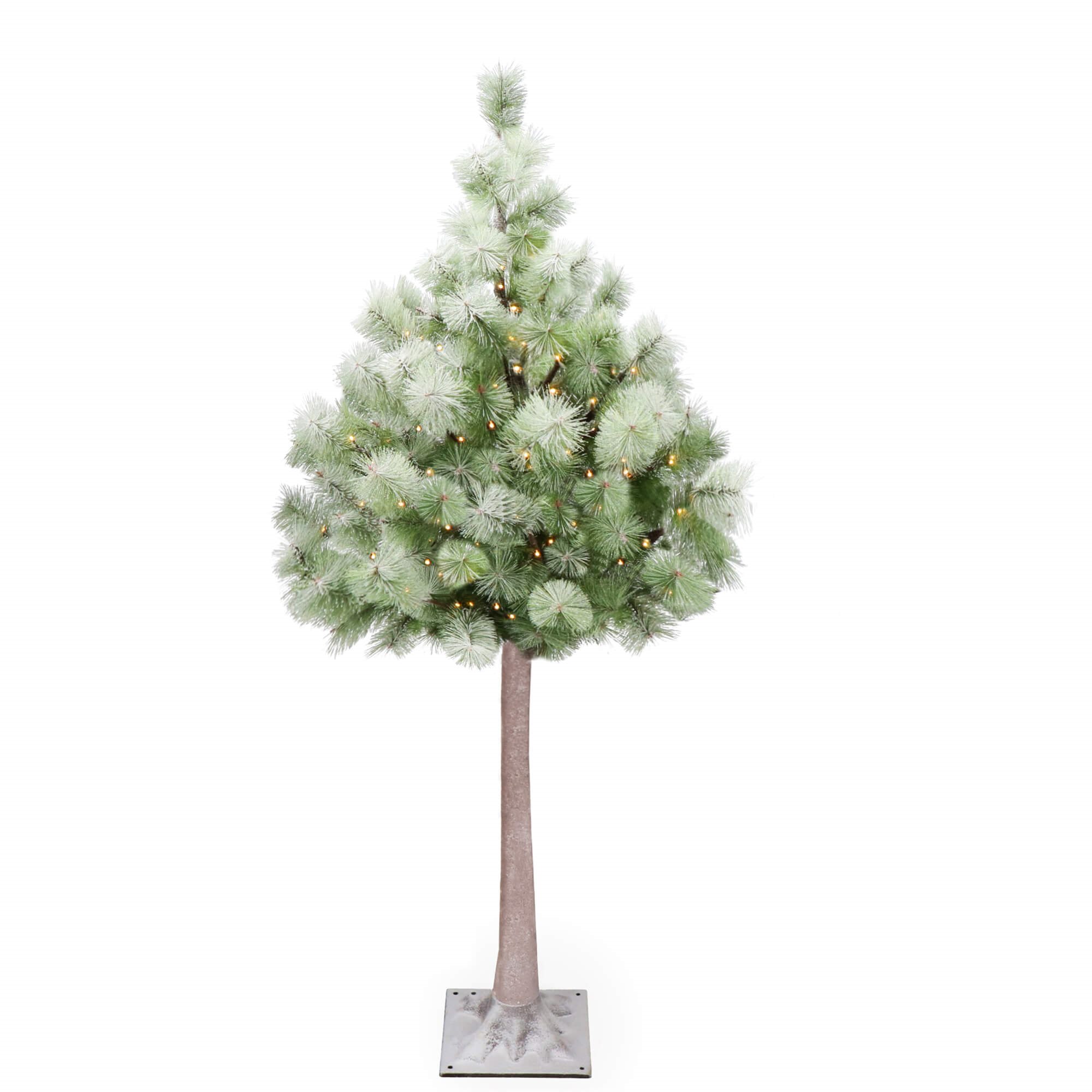 Dirbtinė kalėdų eglutė su apšvietimu springos cl0860, 128 led, 150 cm, su sniego efektu
