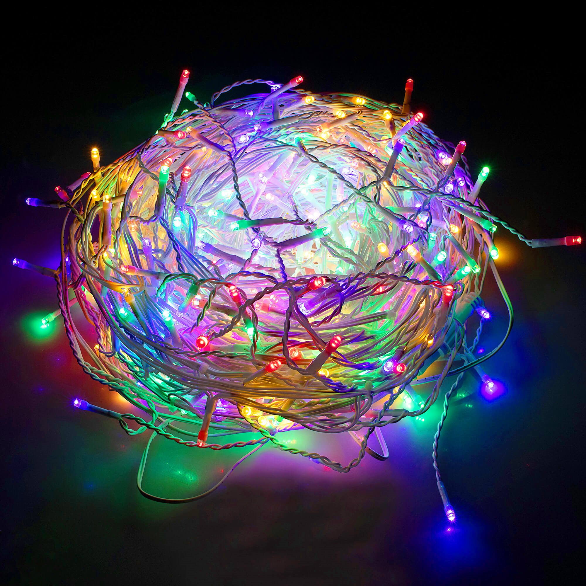 Kalėdinės lemputės springos cl0319 300 led, 12 m