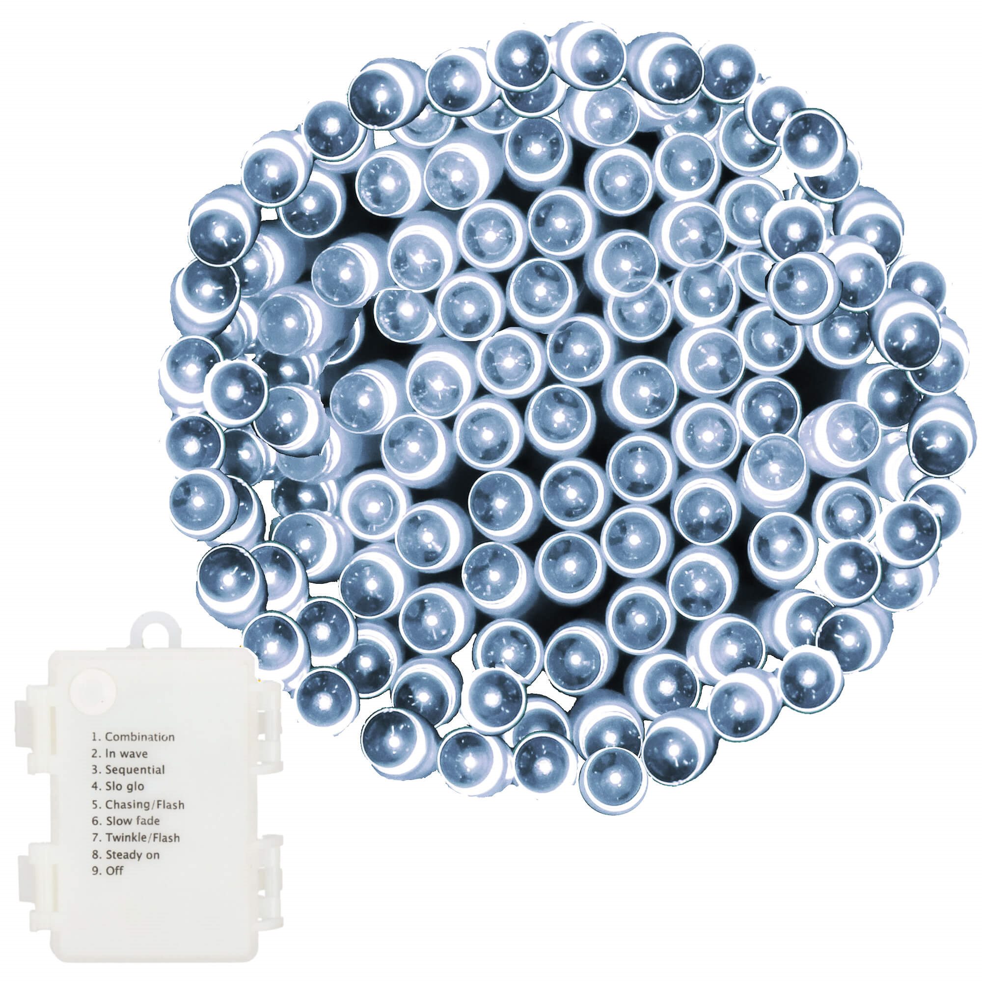 Led šviesos girlianda cl4035, šalta balta, 100 diodų, 10,5 m